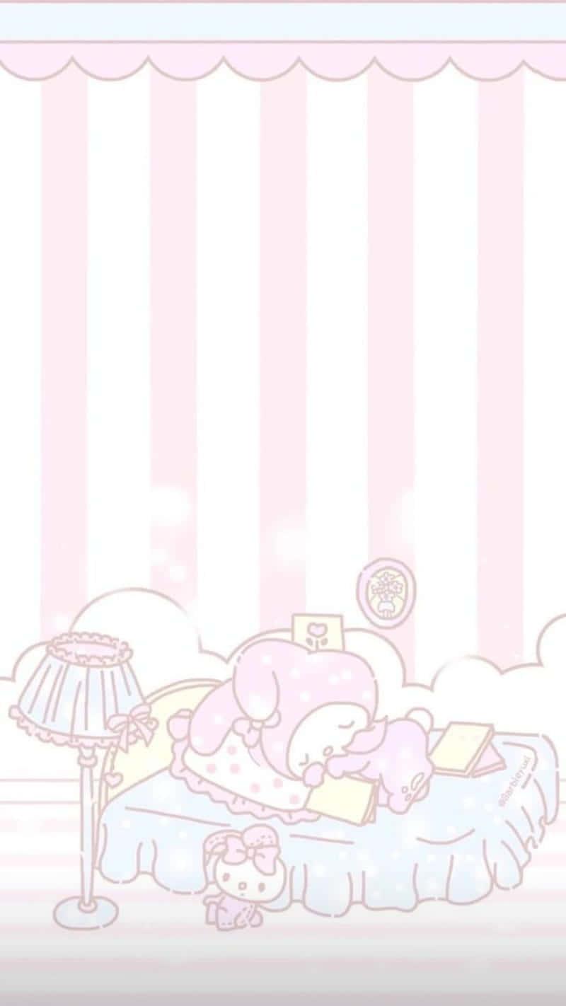 Cute My Melody Sleeping — 800x1422 wallpaper