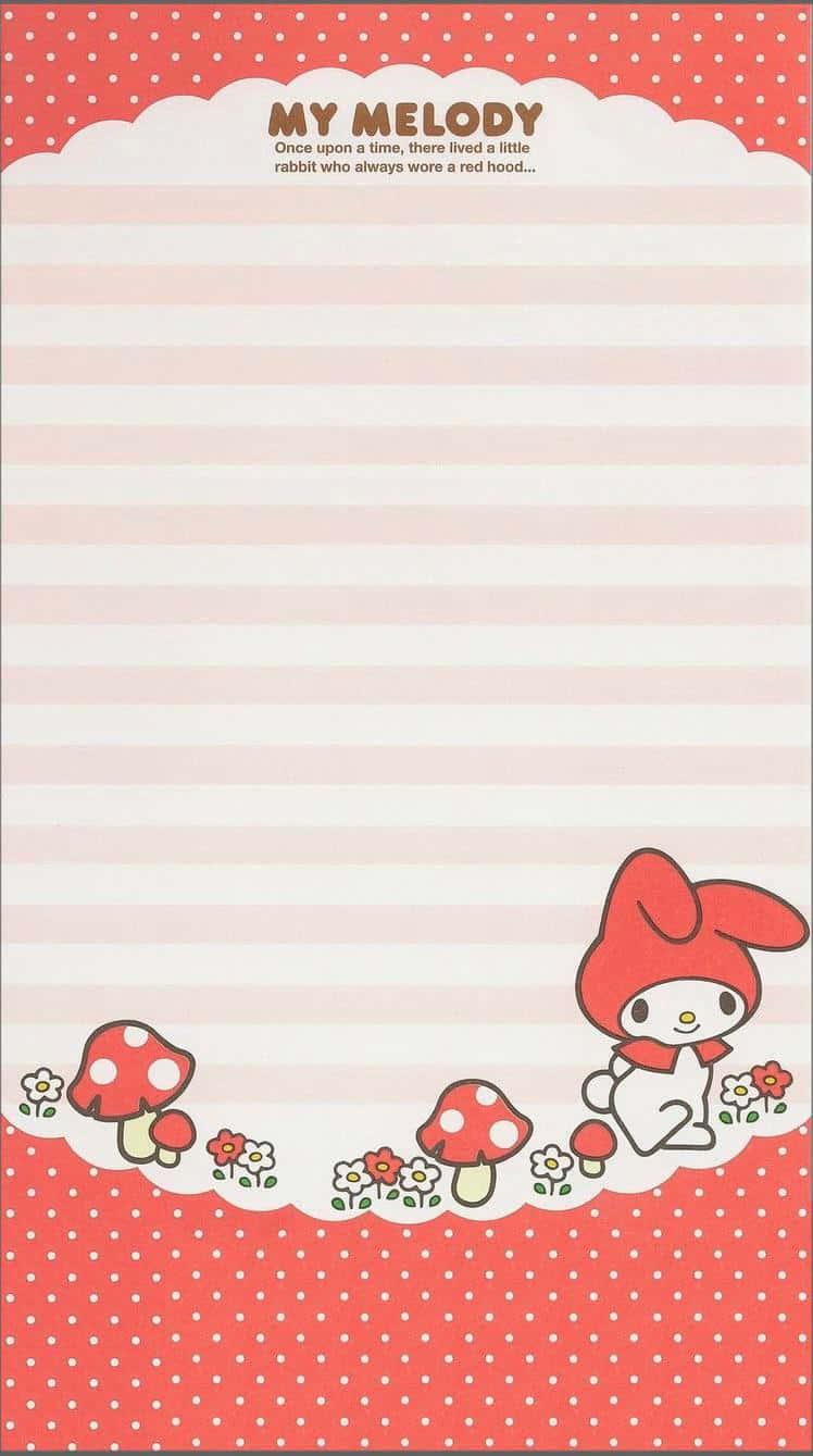 Cute My Melody Stationery — 748x1339 wallpaper