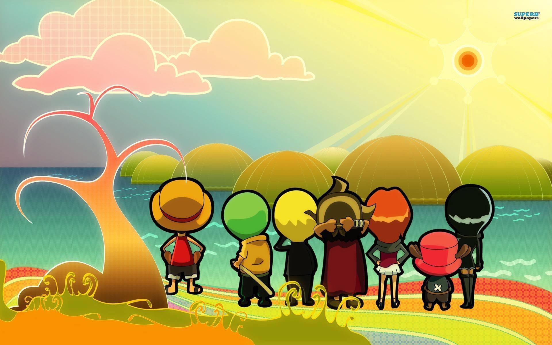Cute One Piece Desktop Group — 1920x1200 wallpaper