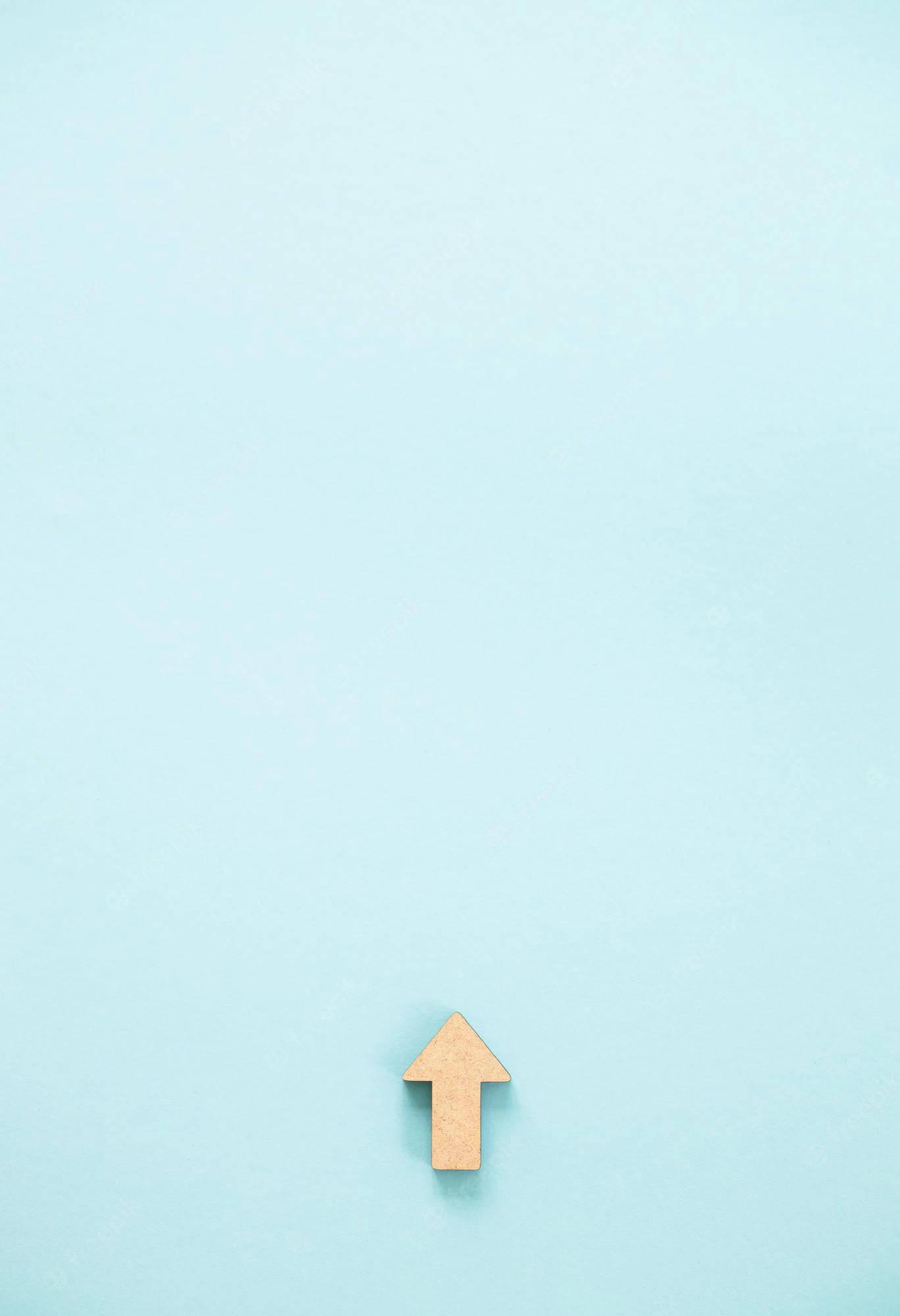 Cute Pastel Blue Aesthetic Simple Arrow — 1368x2000 wallpaper