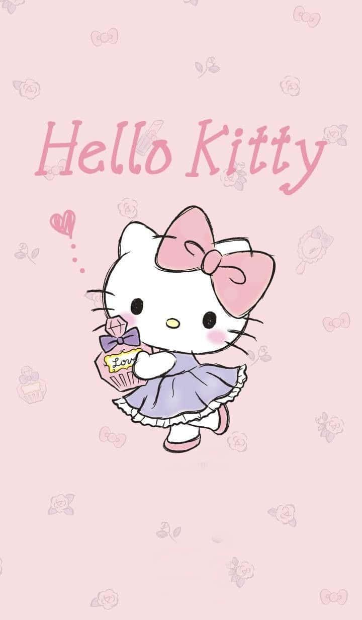 Cute Pink Hello Kitty Cologne — 720x1232 wallpaper