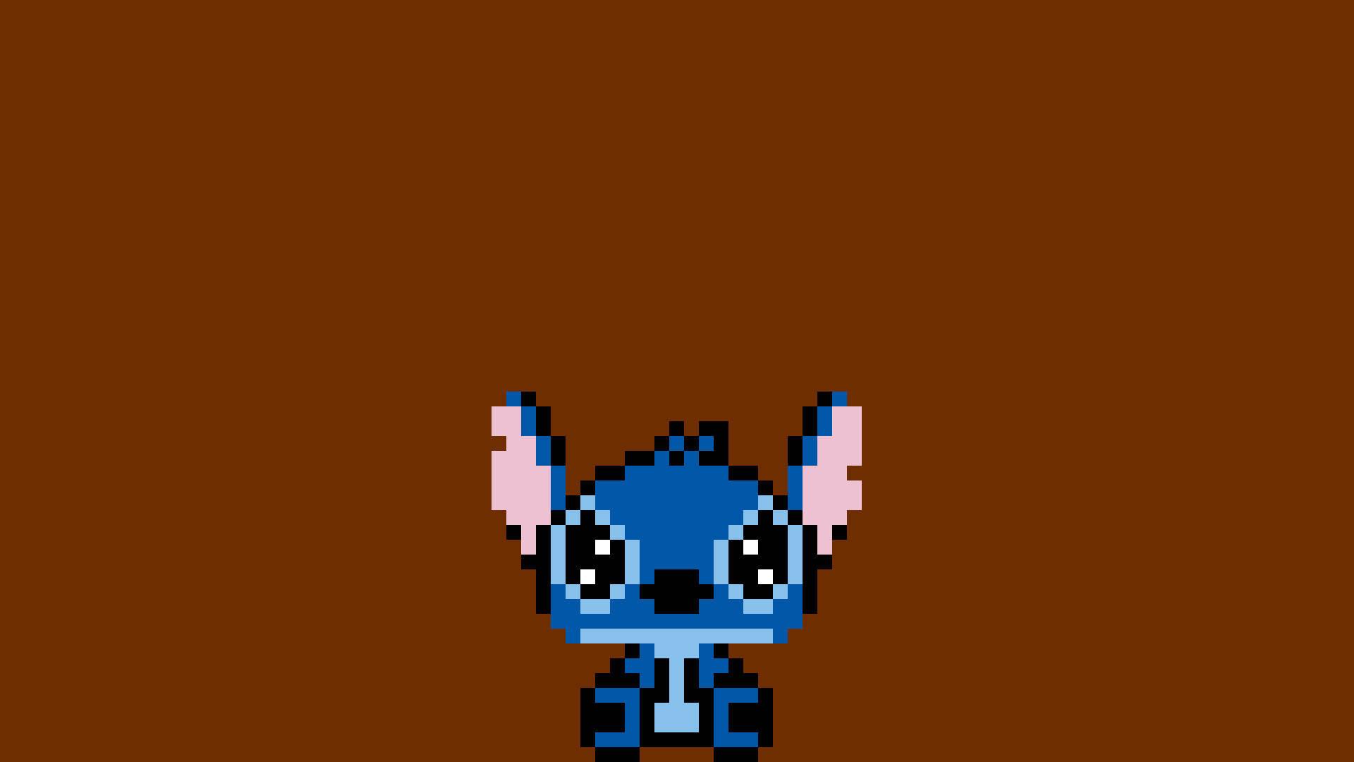 Cute Stitch Pixel — 1920x1080 wallpaper