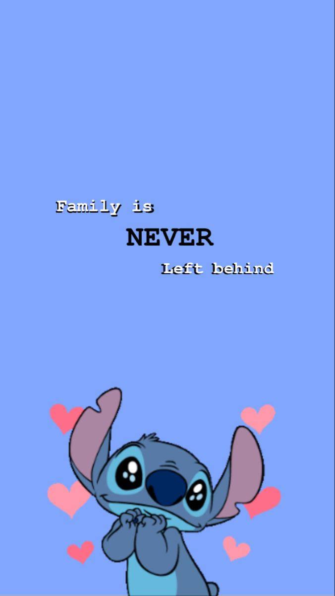 Cute Stitch Six Pink Hearts — 676x1200 wallpaper