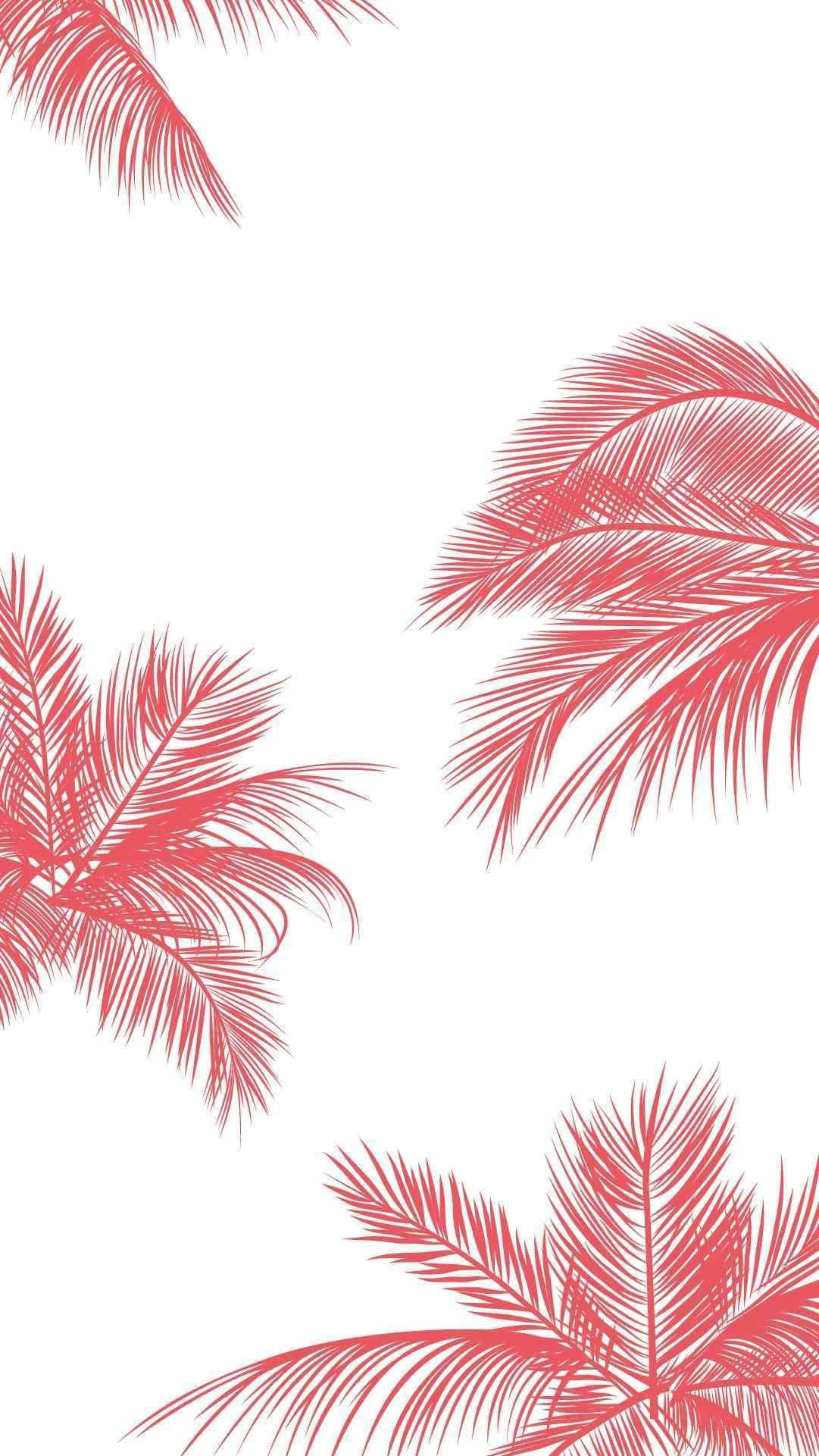 Cute Summer Pink Palm Trees — 1081x1921 wallpaper