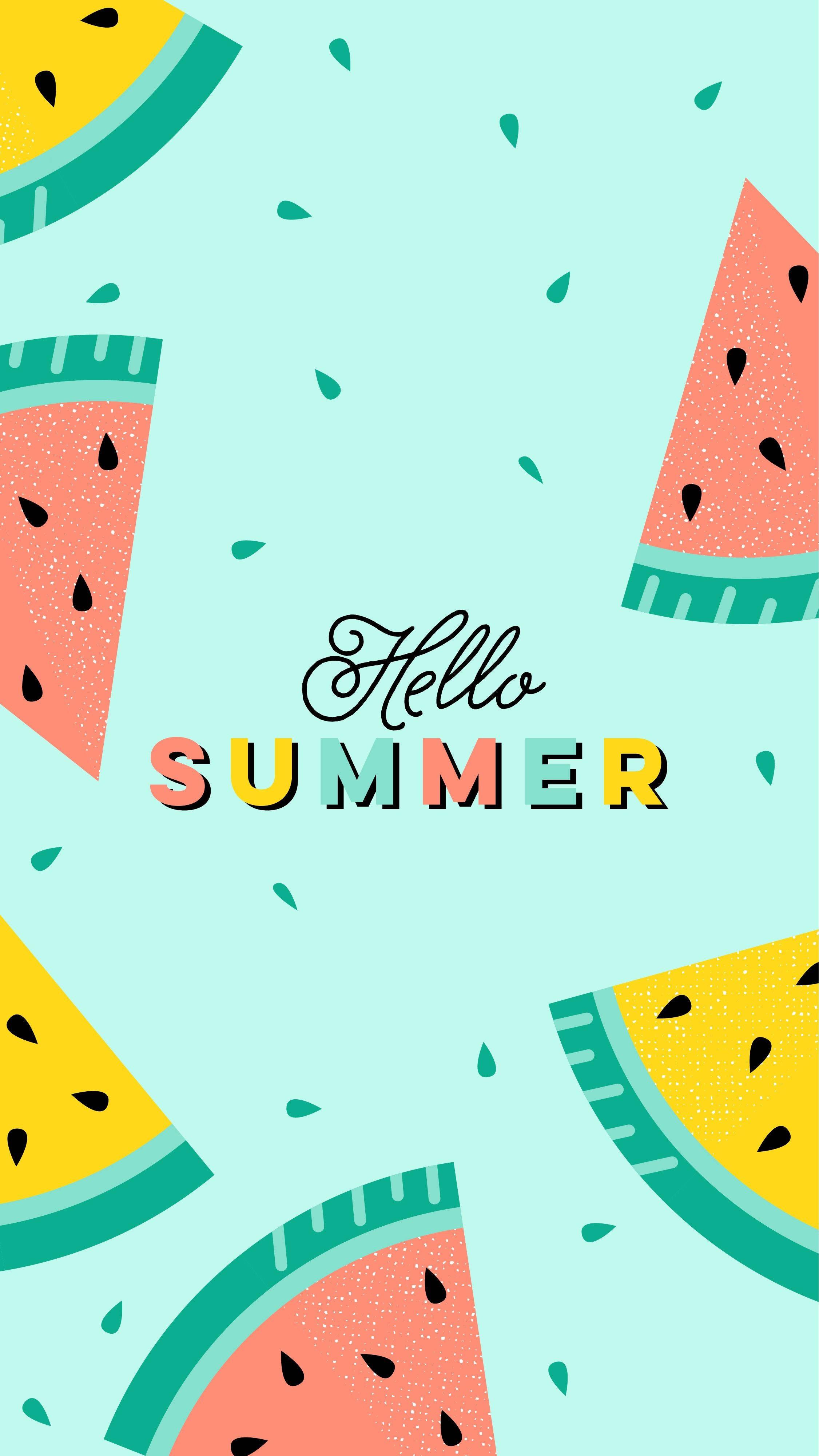 Cute Summer Watermelon Slices — 2251x4000 wallpaper