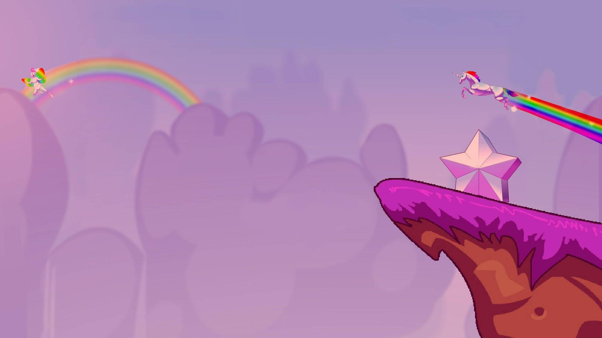 Cute Unicorn Attack Laptop — 1920x1080 wallpaper