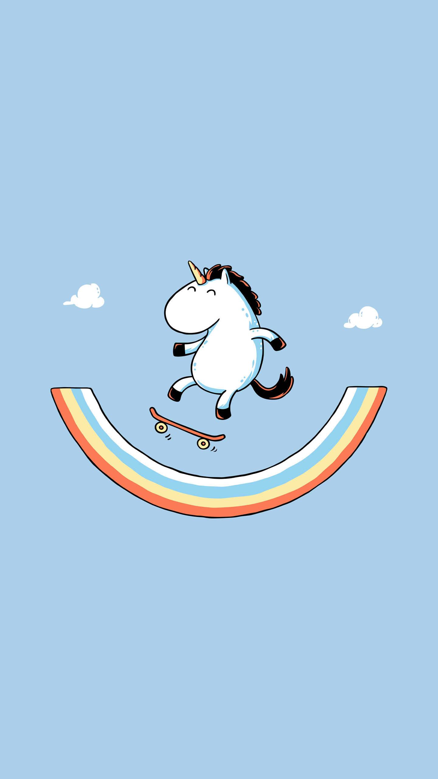 Cute Unicorn Sticker Aesthetic Phone — 1440x2560 wallpaper