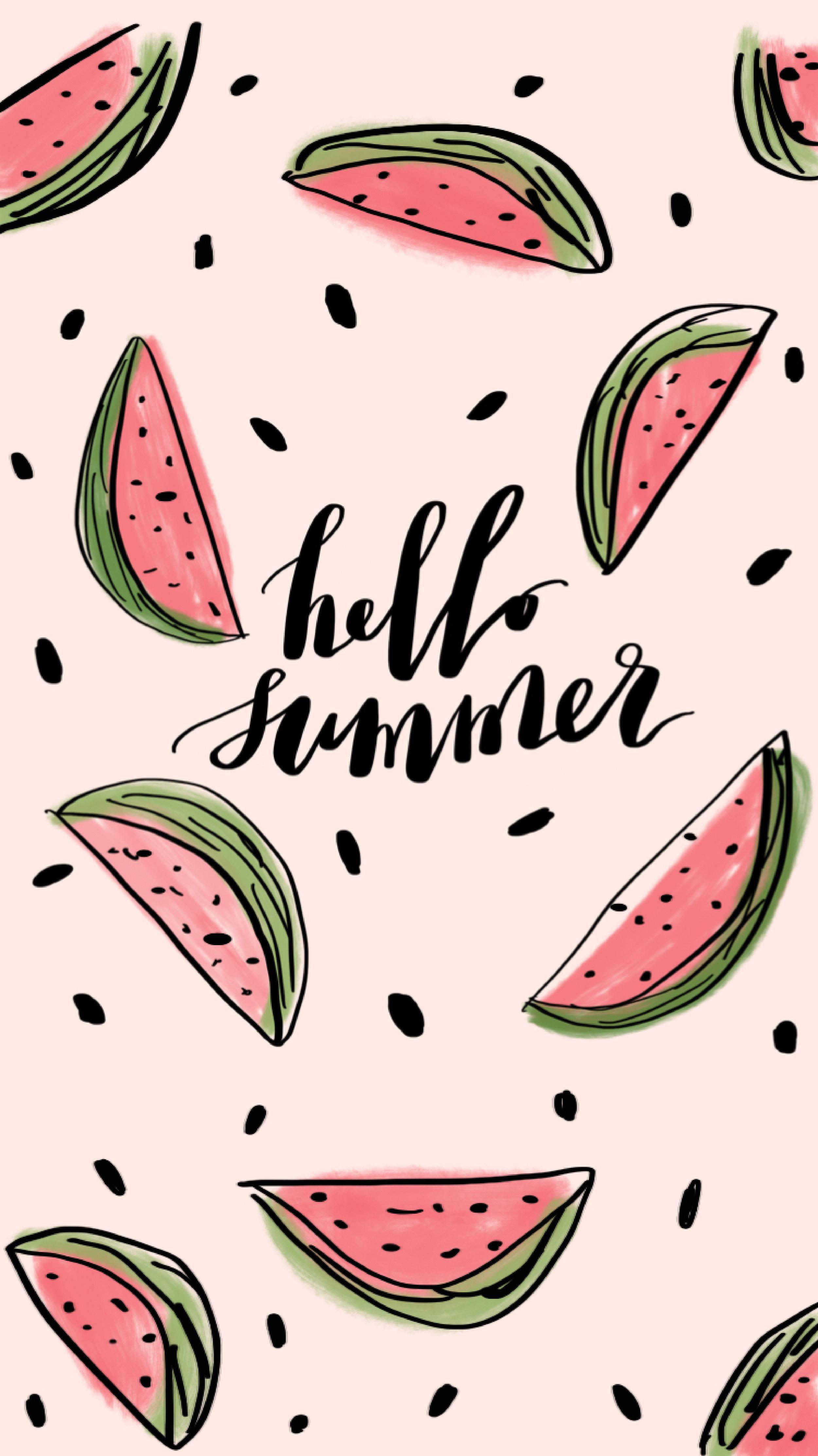 Cuter Summer Watermelon Art — 2500x4446 wallpaper