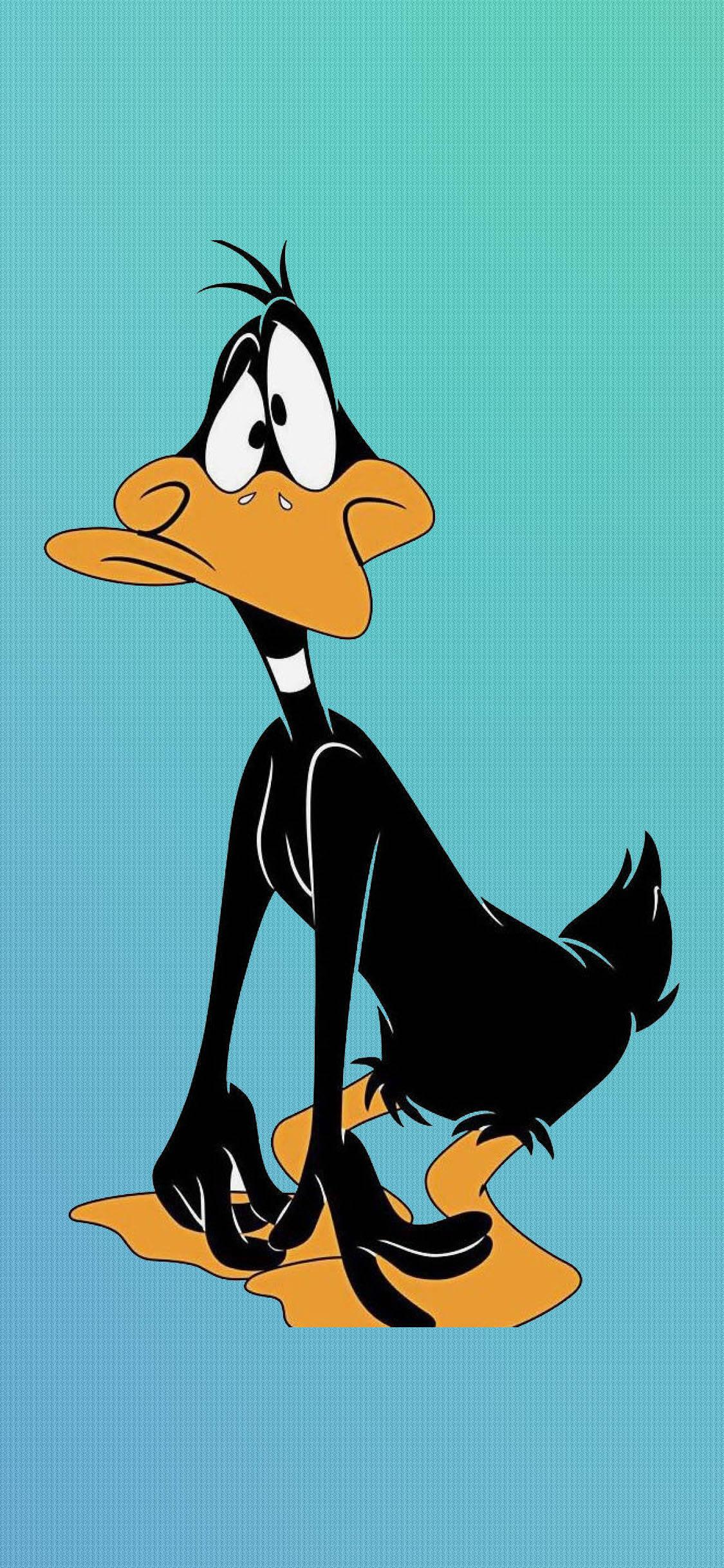Daffy Duck Cartoon IPhone — 1125x2436 wallpaper