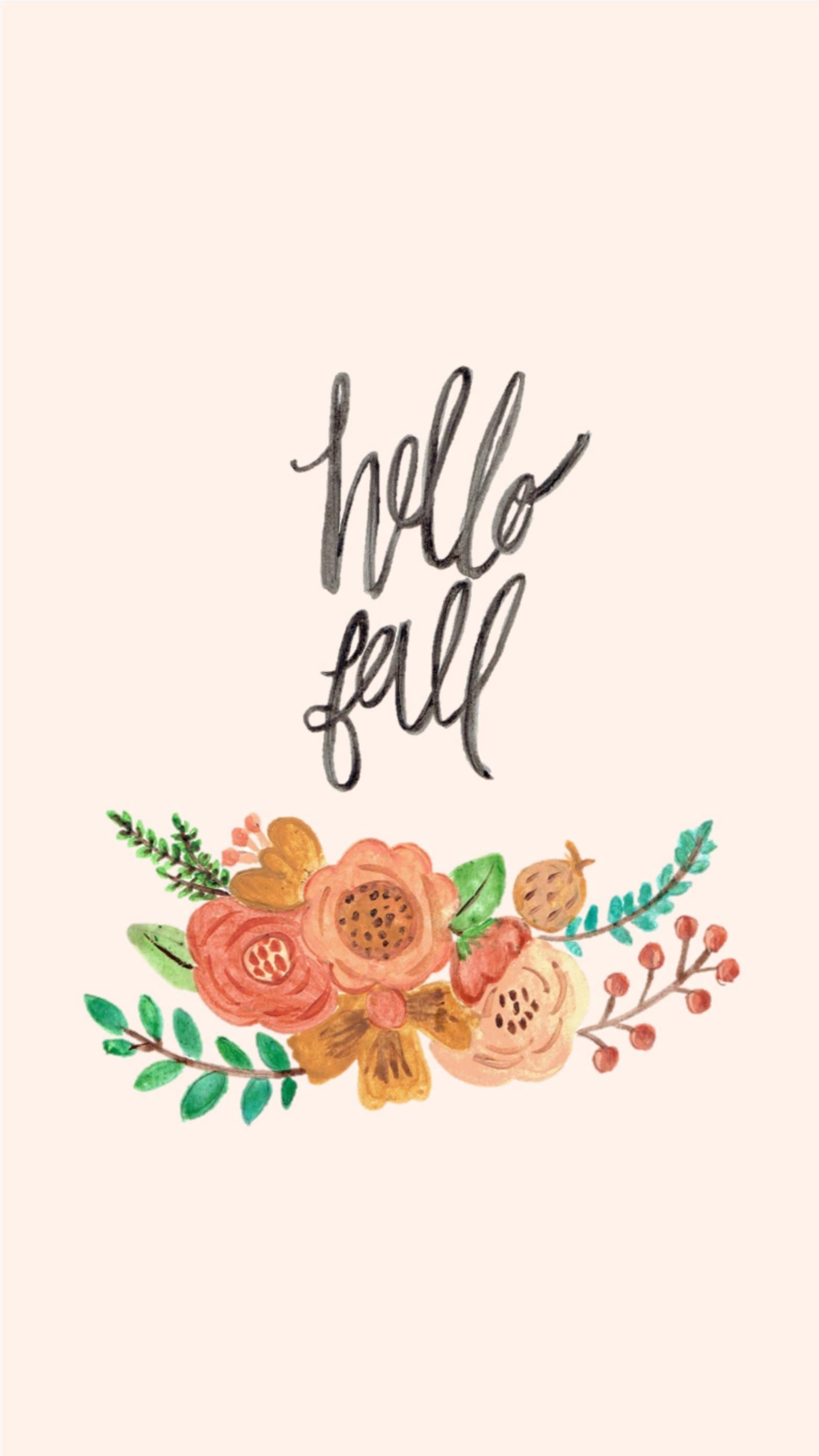 Dainty Hello Fall IPhone — 1563x2778 wallpaper