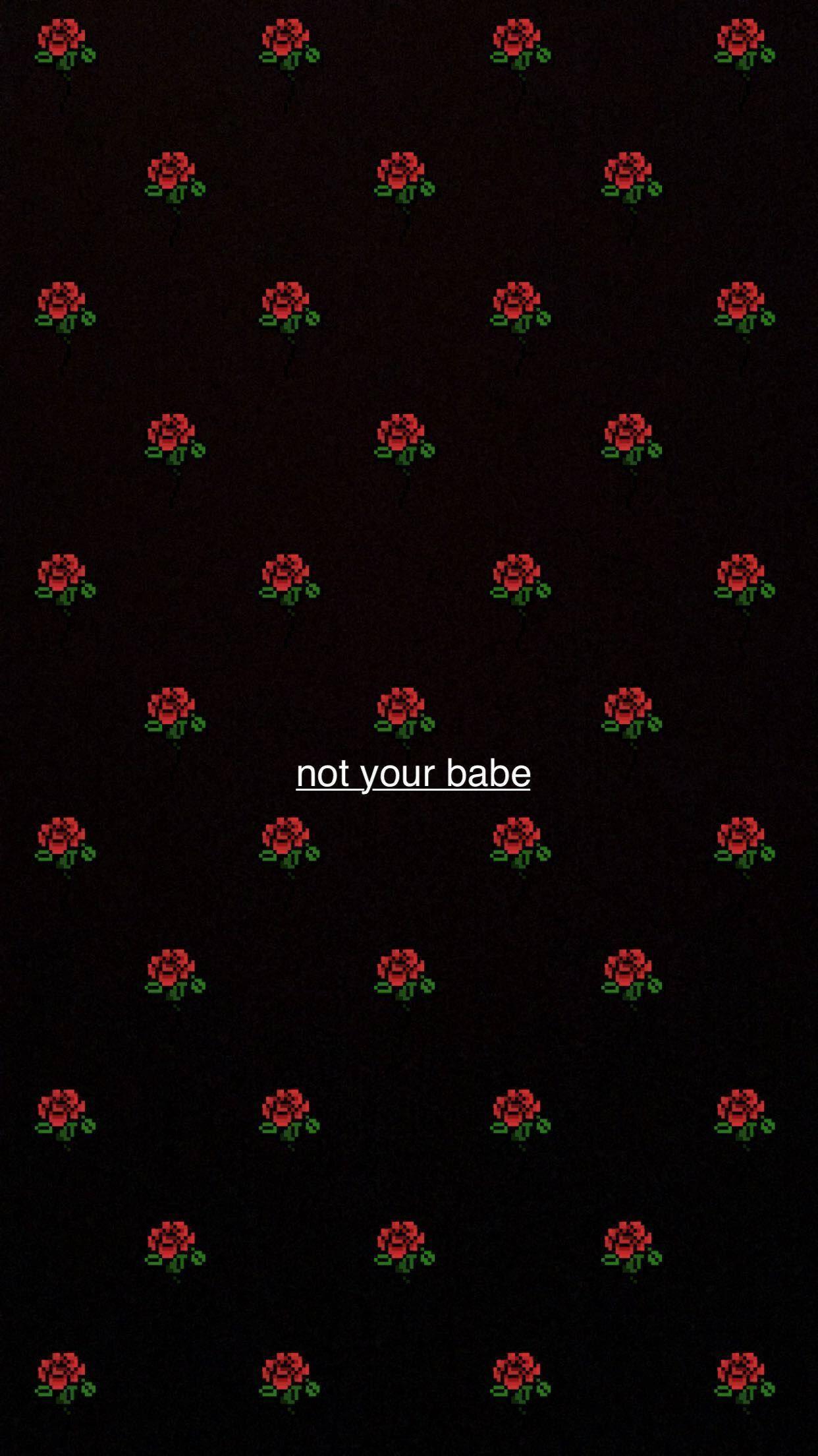 Dark Aesthetic Girly Roses — 1242x2208 wallpaper