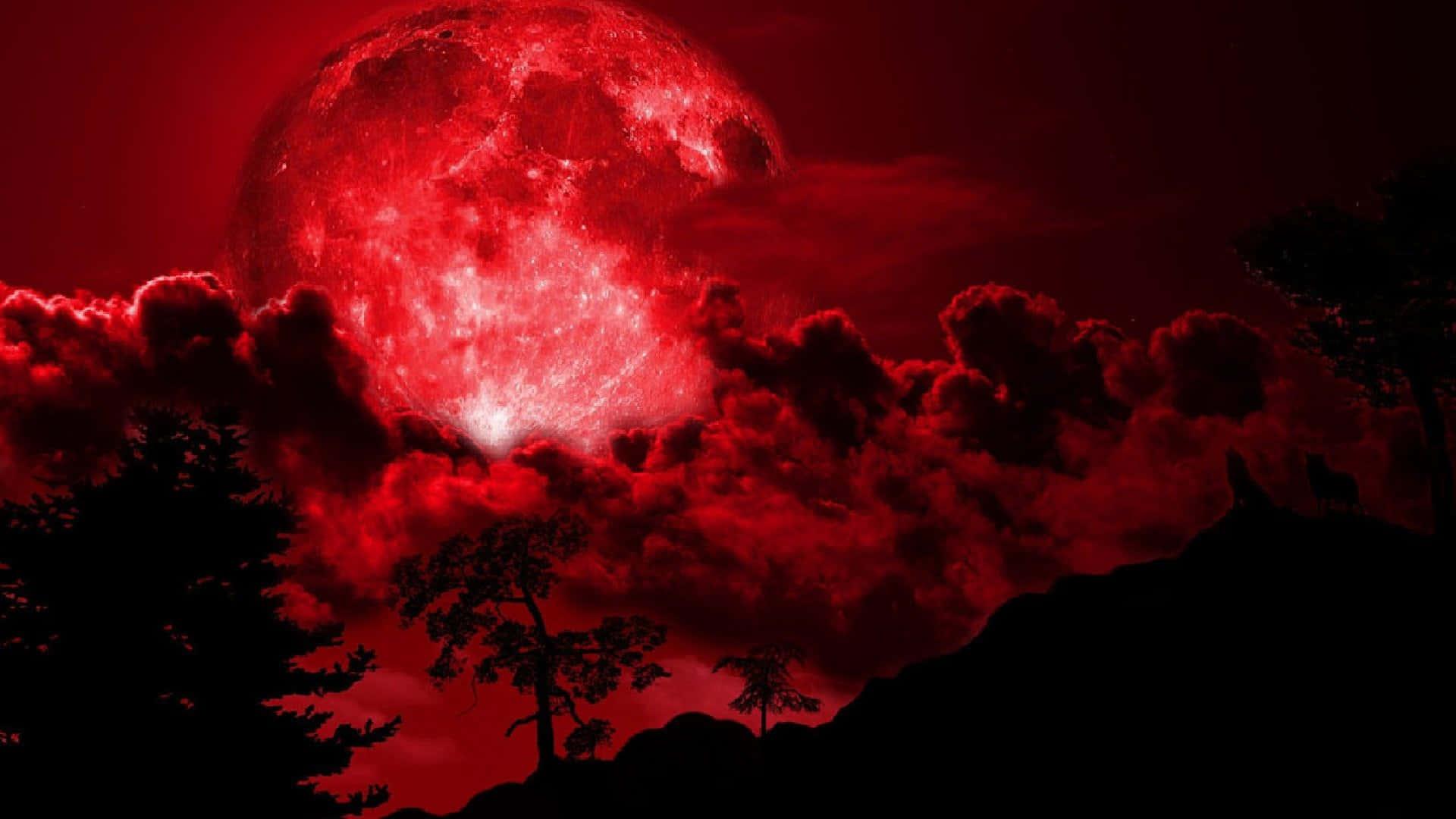 Dark Aesthetic Red Sky Picture — 1920x1080 wallpaper