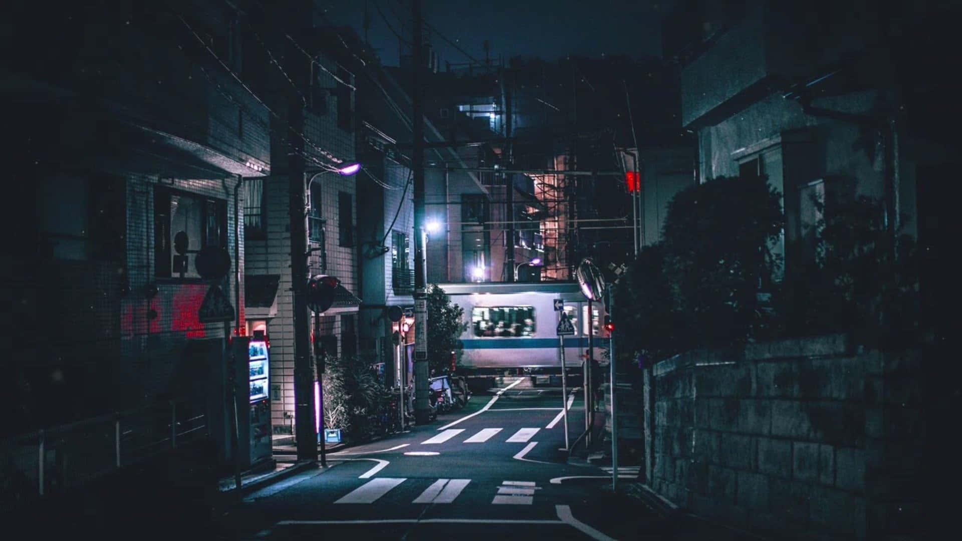 Dark Aesthetic Street Picture — 1920x1080 wallpaper