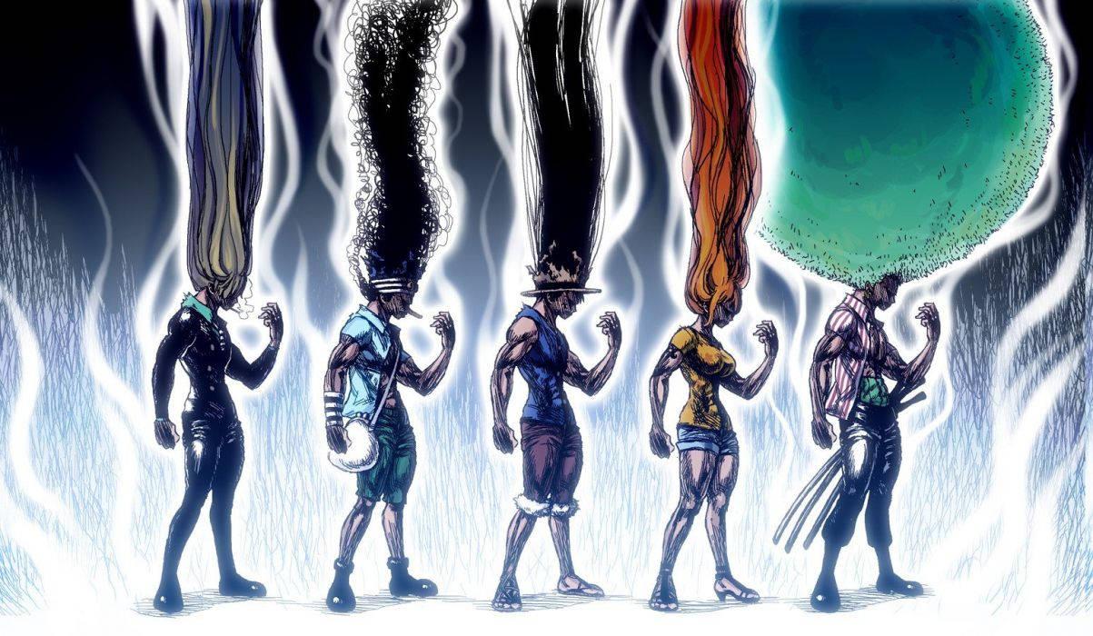 Dark and Mysterious Worlds Collide in One Piece and Hunter X Hunter — 1203x700 wallpaper