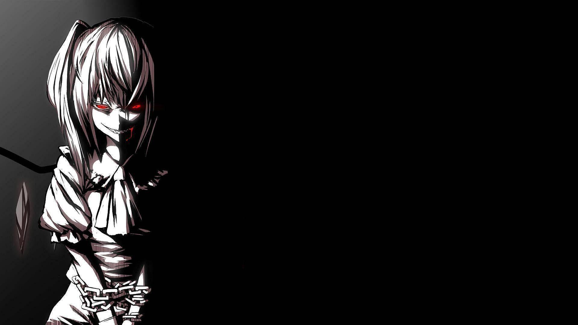 Dark Anime Chained Girl — 1920x1080 wallpaper