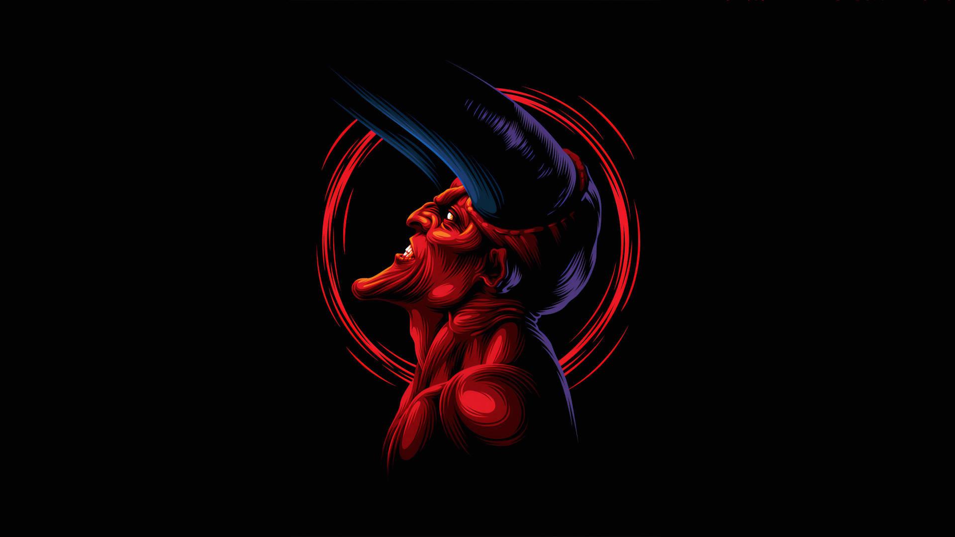 Dark Devil Purple Horns — 1920x1080 wallpaper