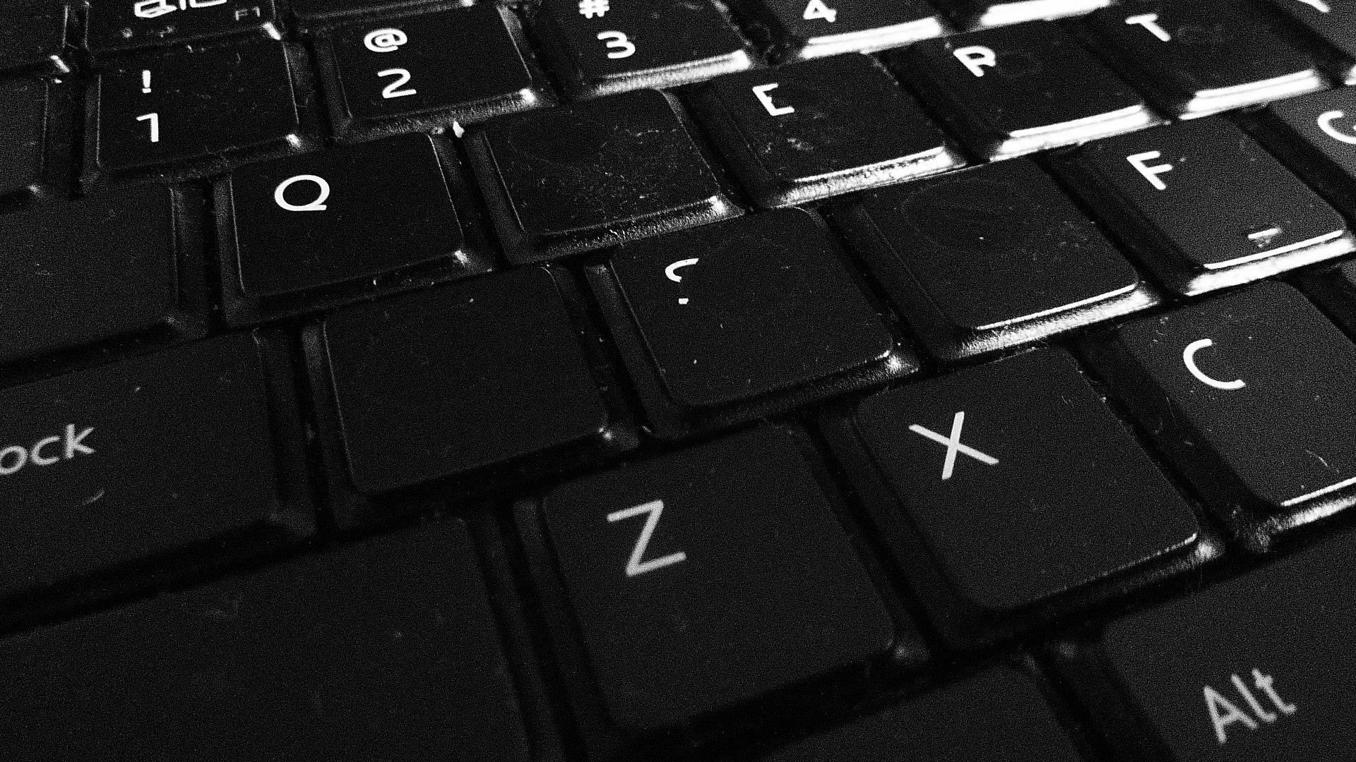 Dark Laptop Keyboard Keys — 1920x1080 wallpaper