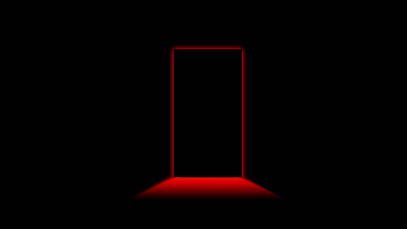 Dark Laptop Red Room — 1366x768 wallpaper