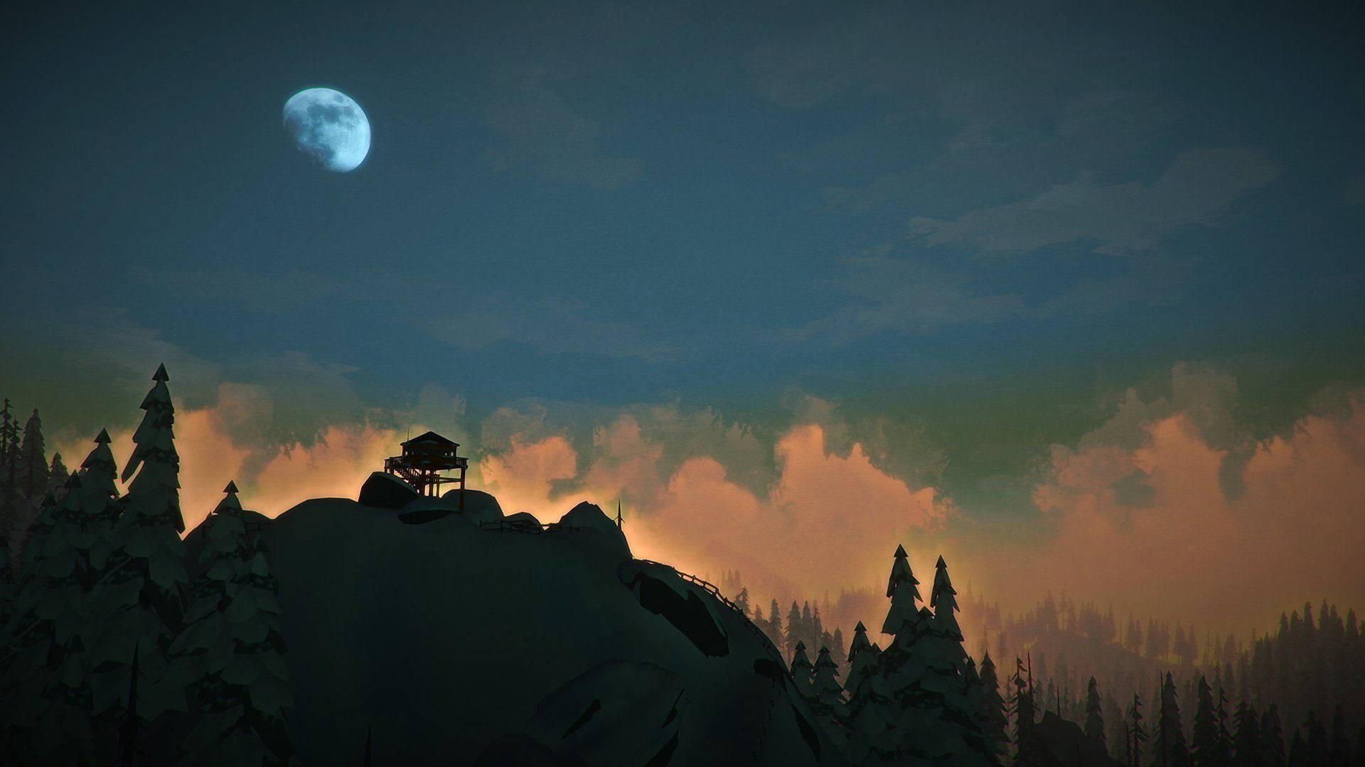 Dark Mountains At Twilight — 1920x1080 wallpaper