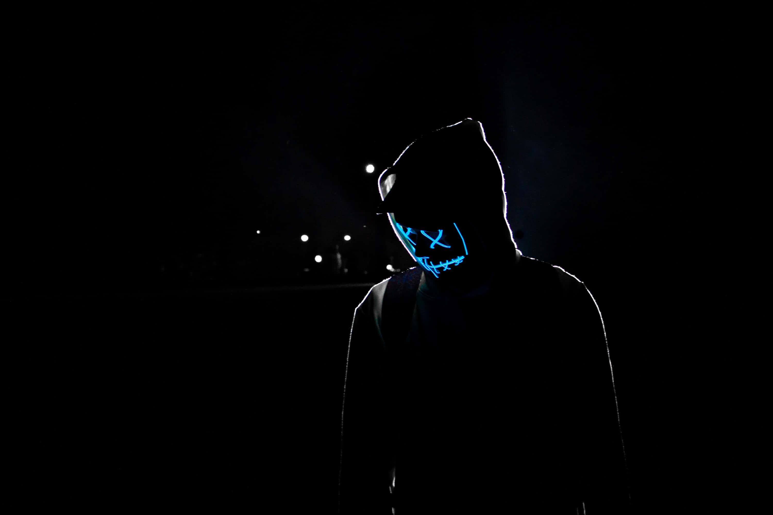 Dark Neon Mask Picture — 3000x2000 wallpaper