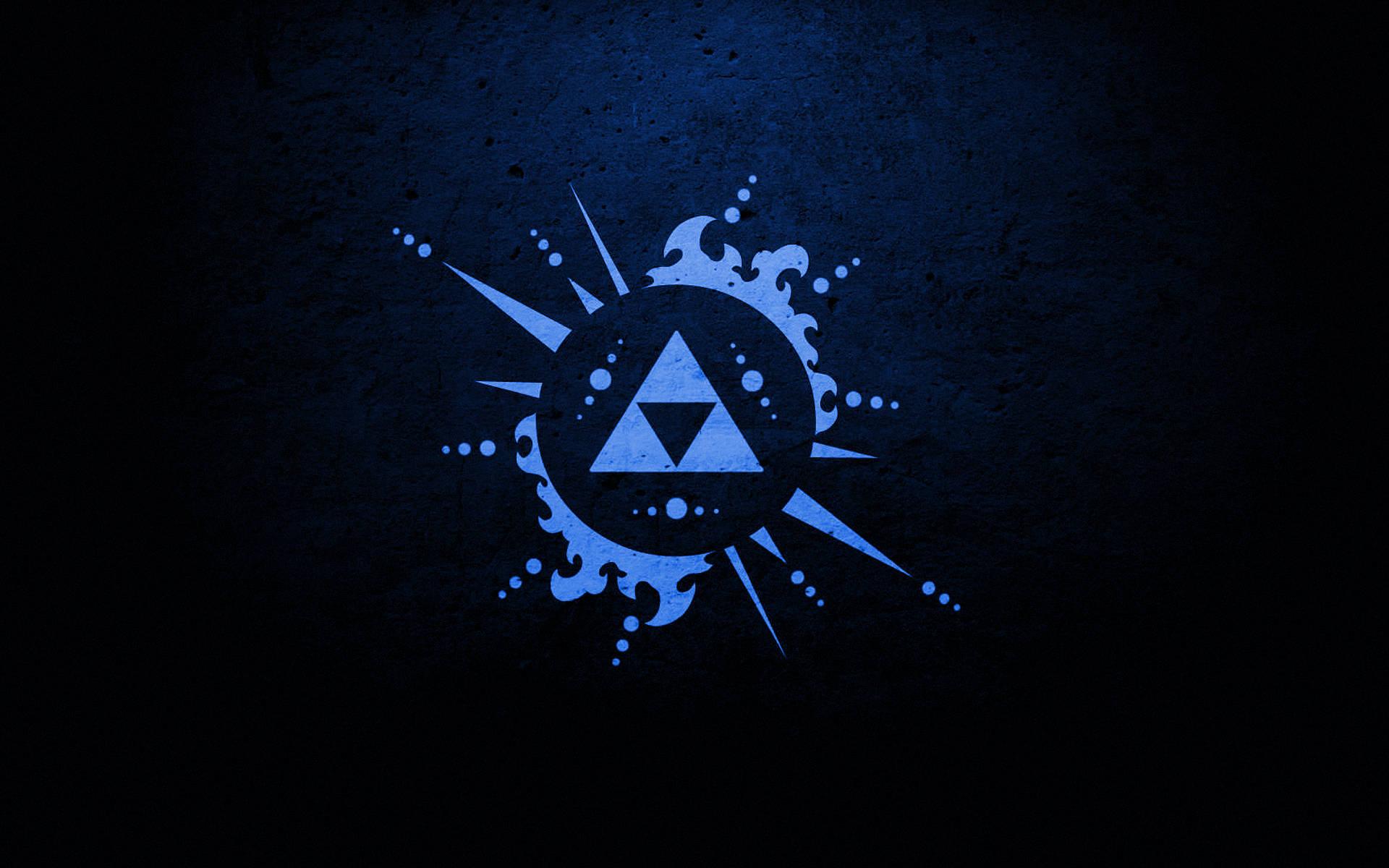 Dark Zelda Triforce Symbol — 1920x1200 wallpaper