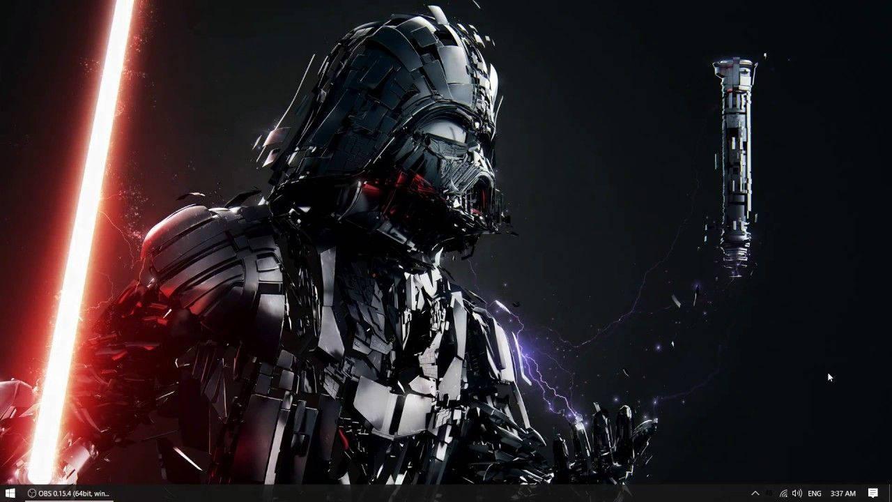 Darth Vader strikes fear and awe with his powerful mecha-robot in the Star Wars universe. — 1280x720 wallpaper