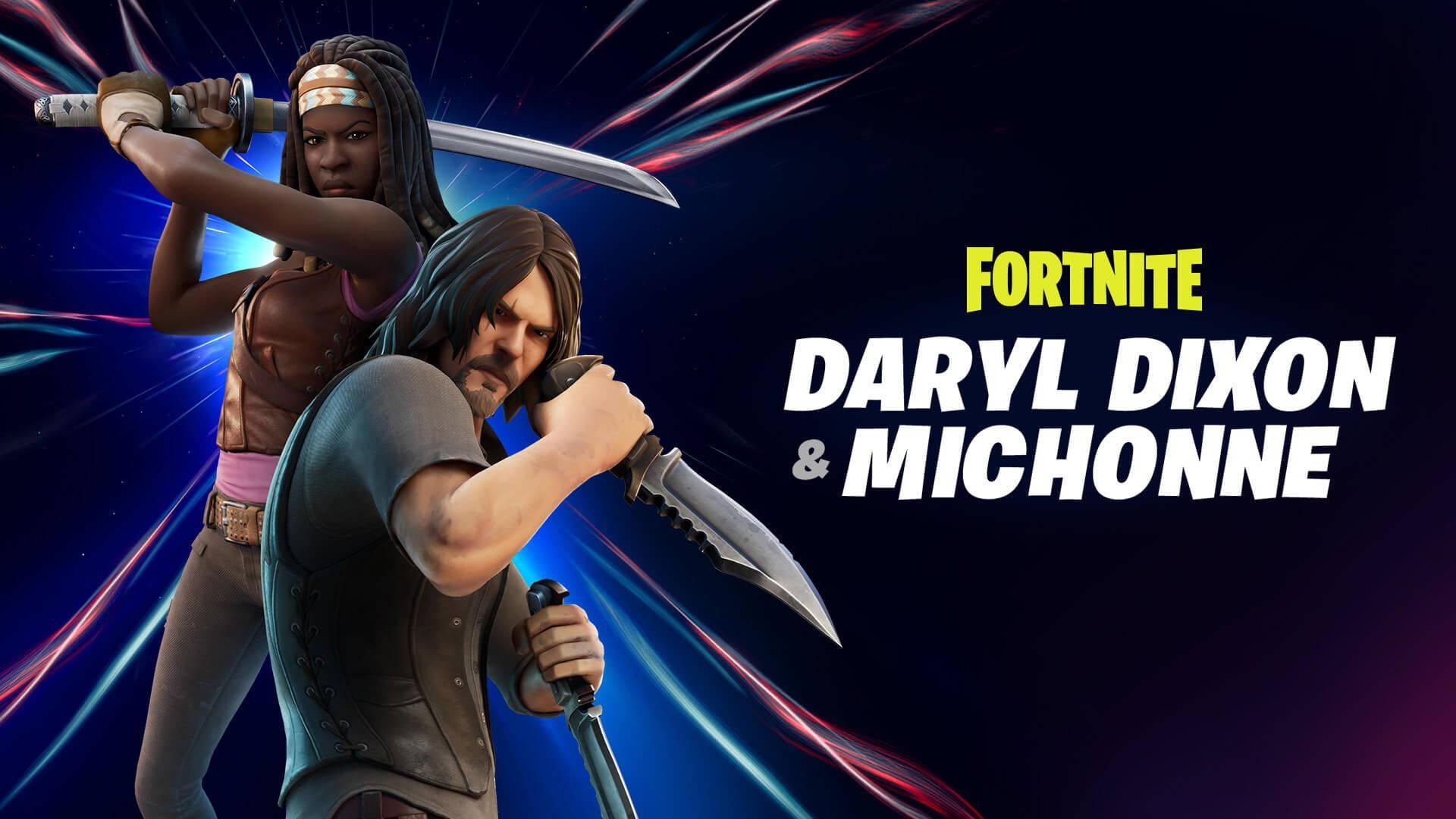 Daryl Dixon And Michonne Fortnite Skins — 1920x1080 wallpaper