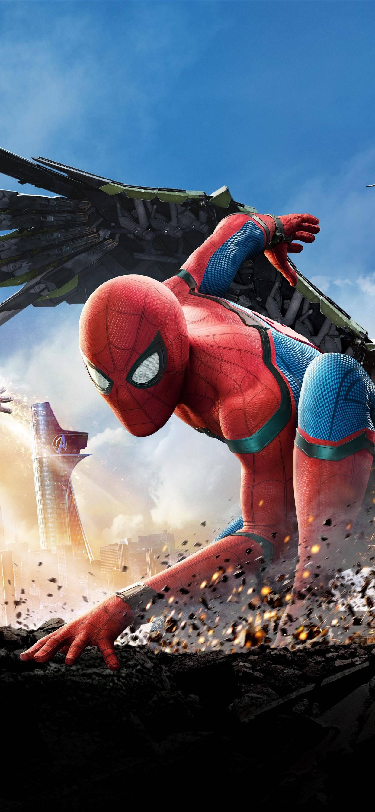 Dashing Spider Man Iphone — 1242x2688 wallpaper