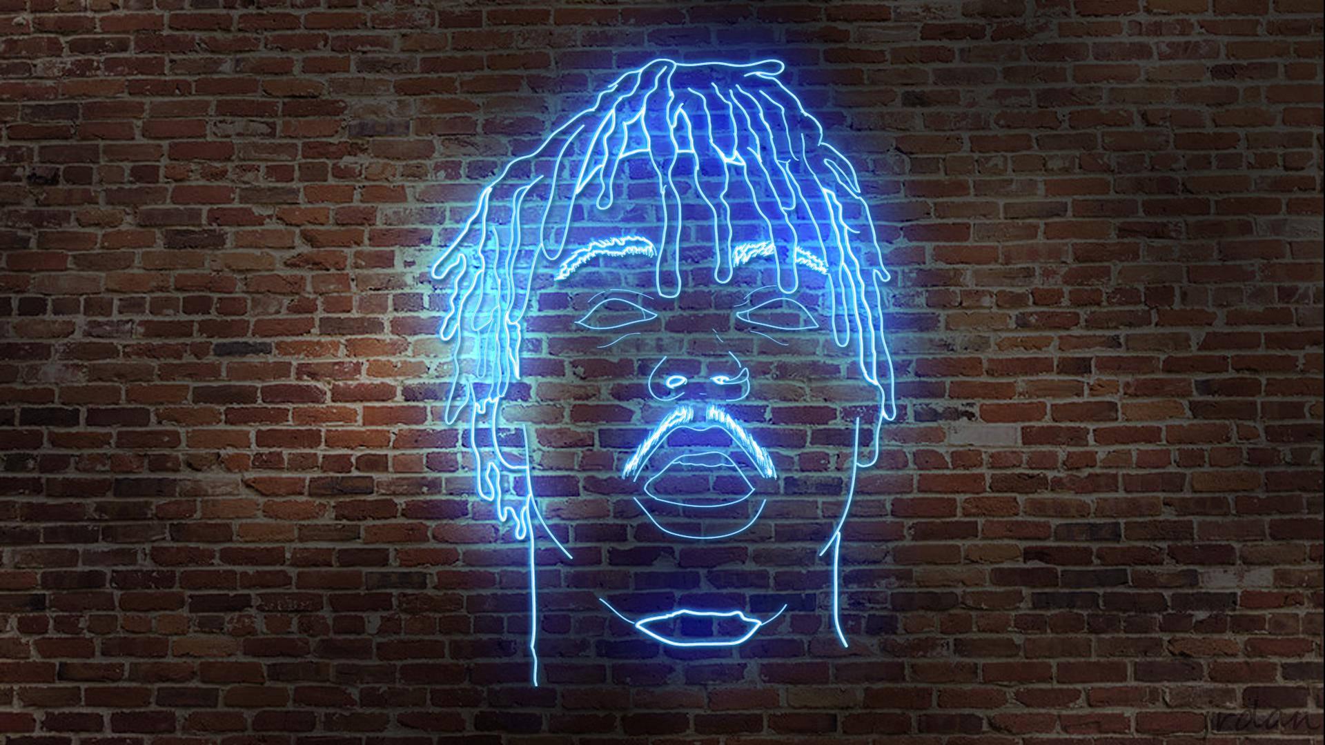 Dazzle the night away in neon blue — 1920x1080 wallpaper