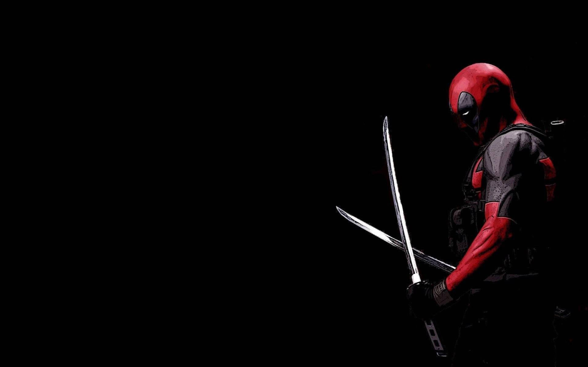Deadpool In A Dark Room — 1920x1200 wallpaper