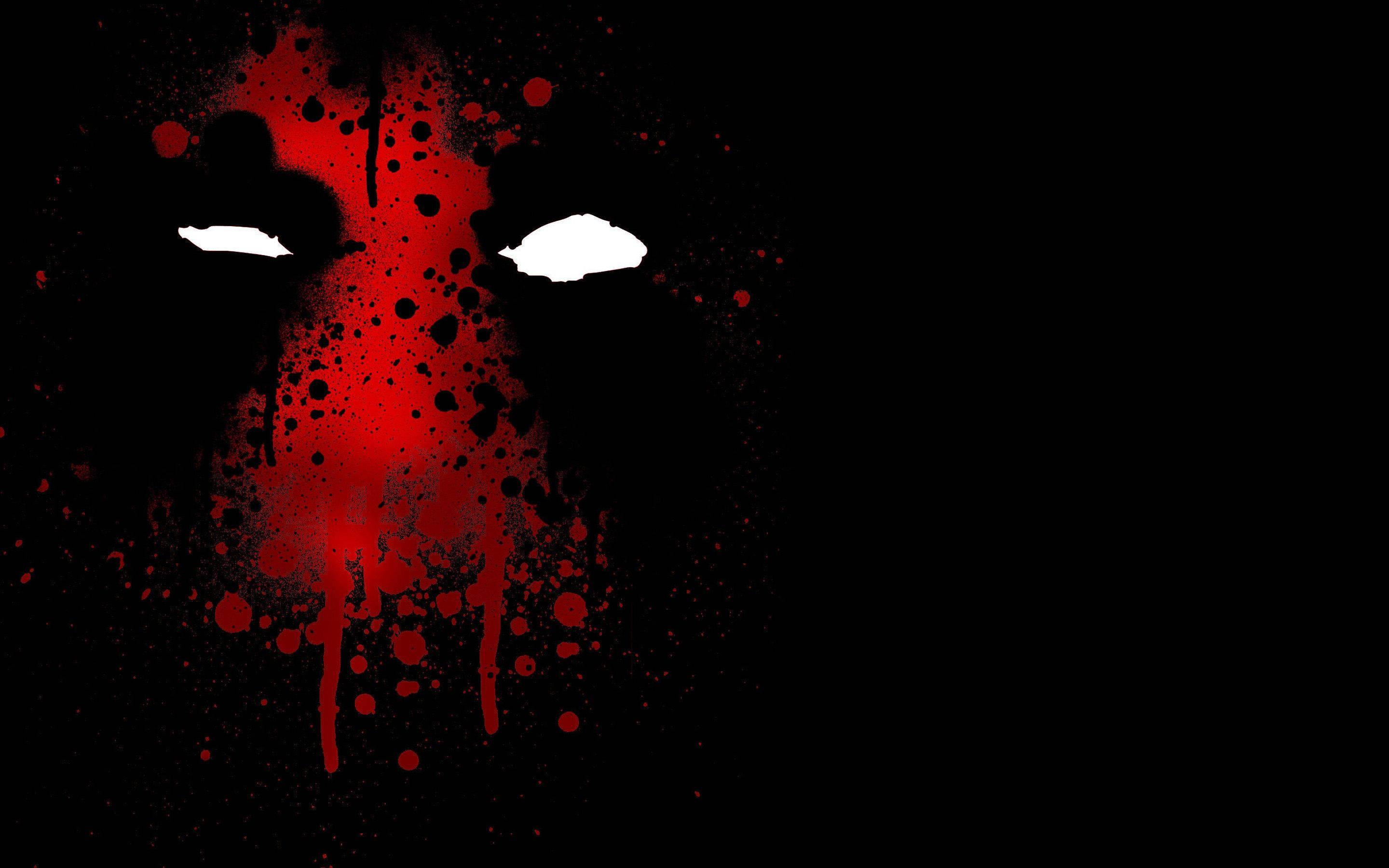 Deadpool In Red Spray Paint Texture — 2880x1800 wallpaper