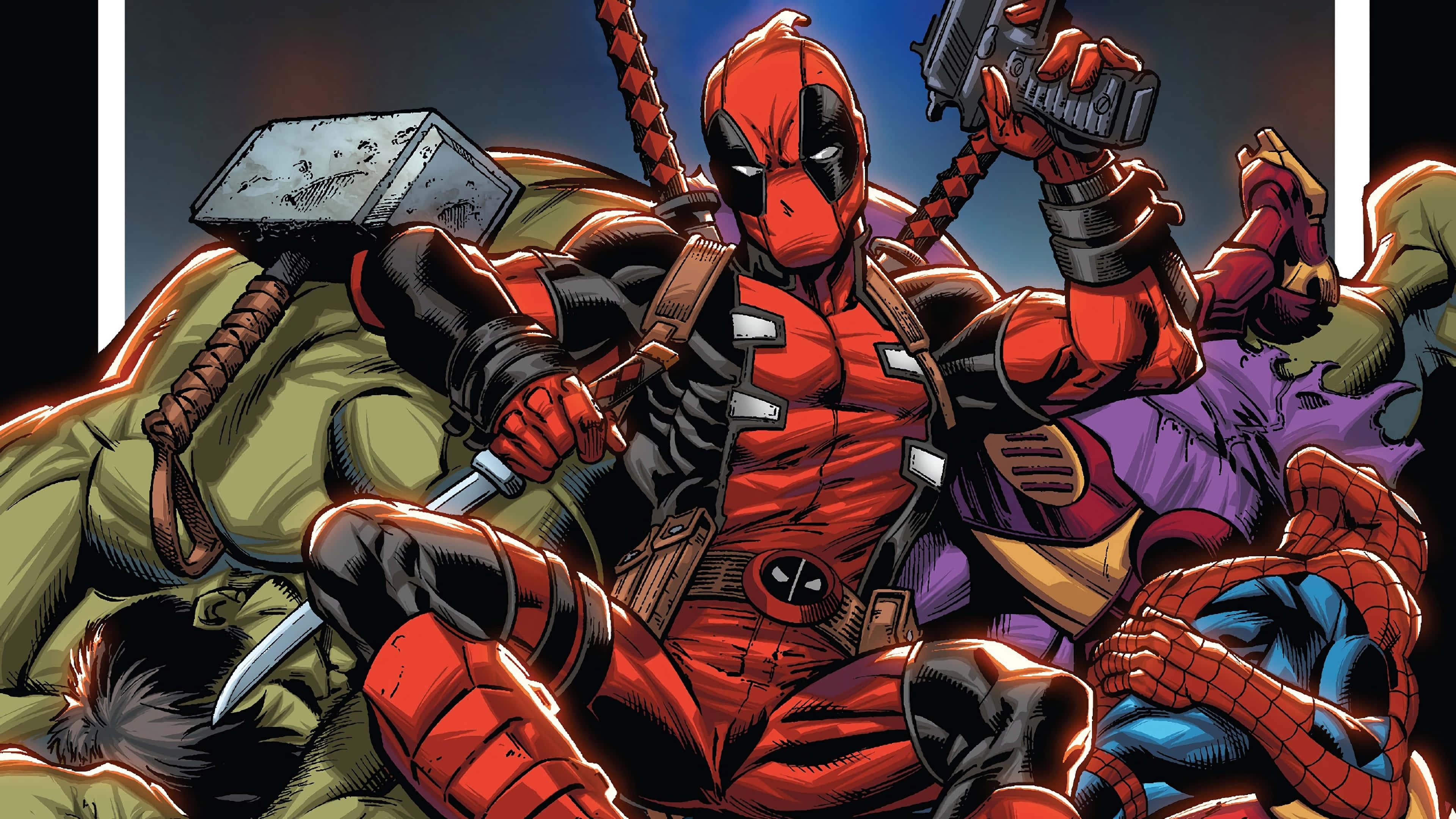 • "Deadpool, the unstoppable mutant mercenary" — 3840x2160 wallpaper