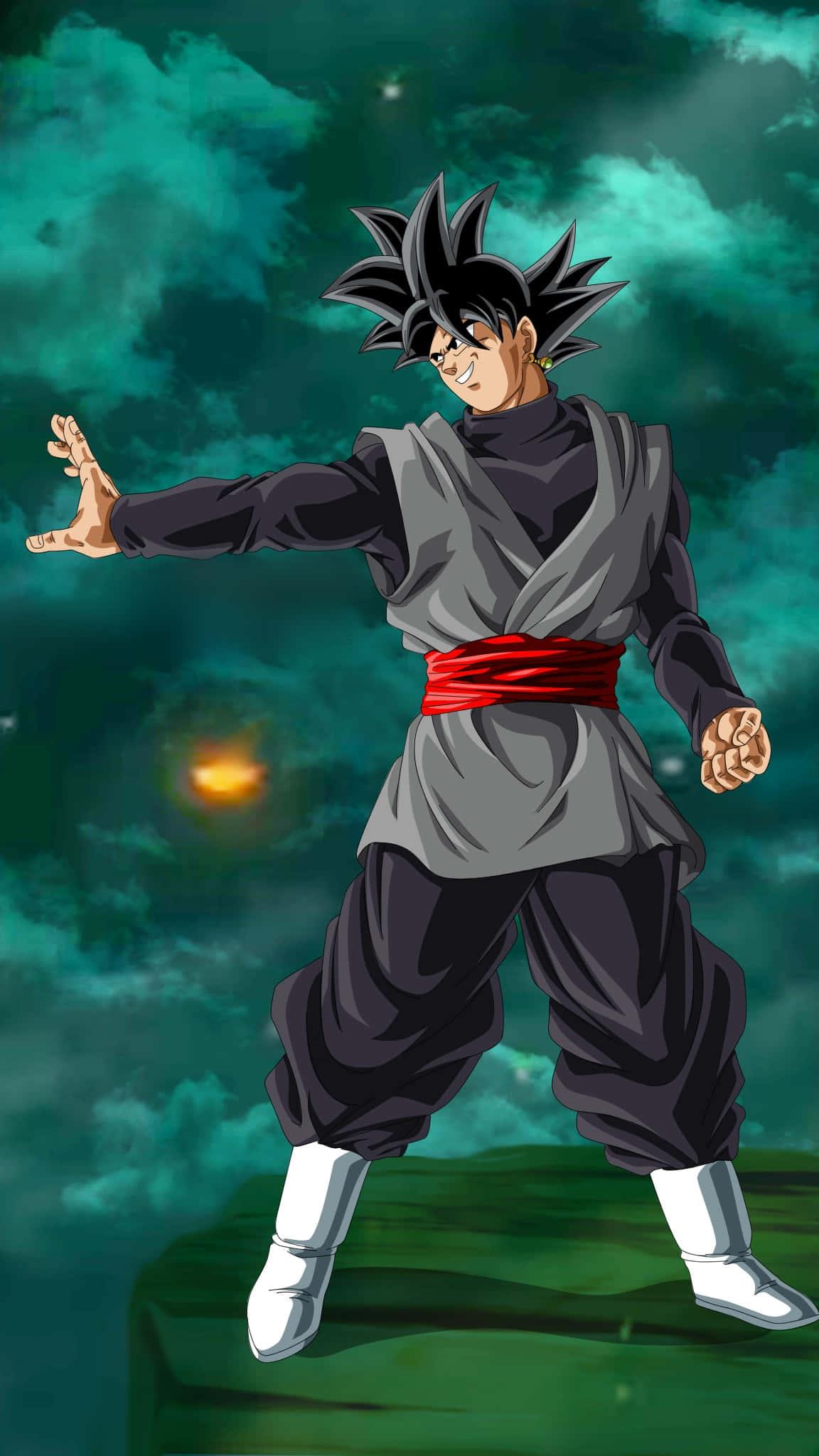 Deep in thought and ready for battle, Goku Black looks forward. — 1152x2048 wallpaper