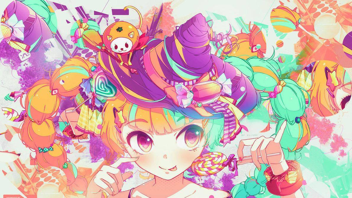 Delicious kawaii-style witch treats — 1191x670 wallpaper