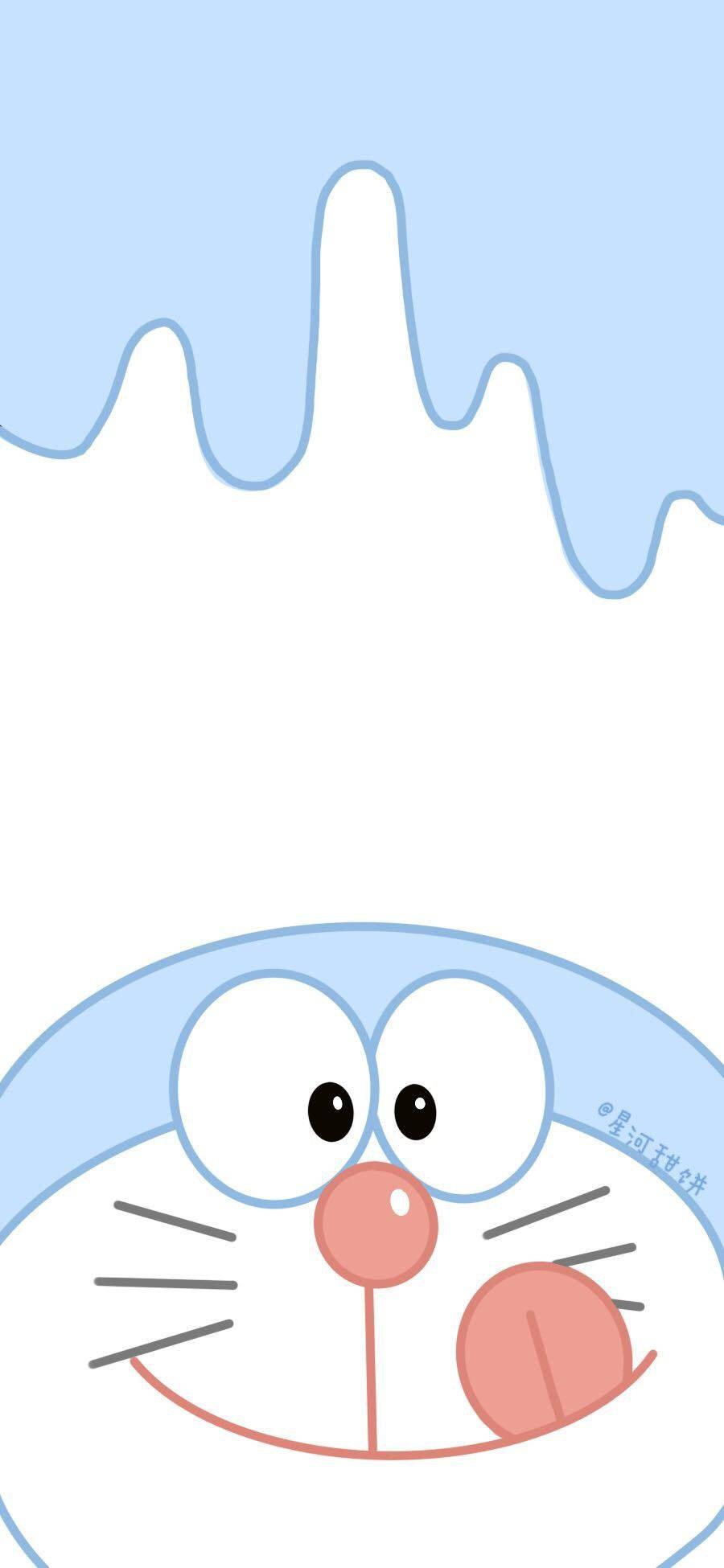 Delightful Doraemon iPhone Graphic Art — 900x1950 wallpaper