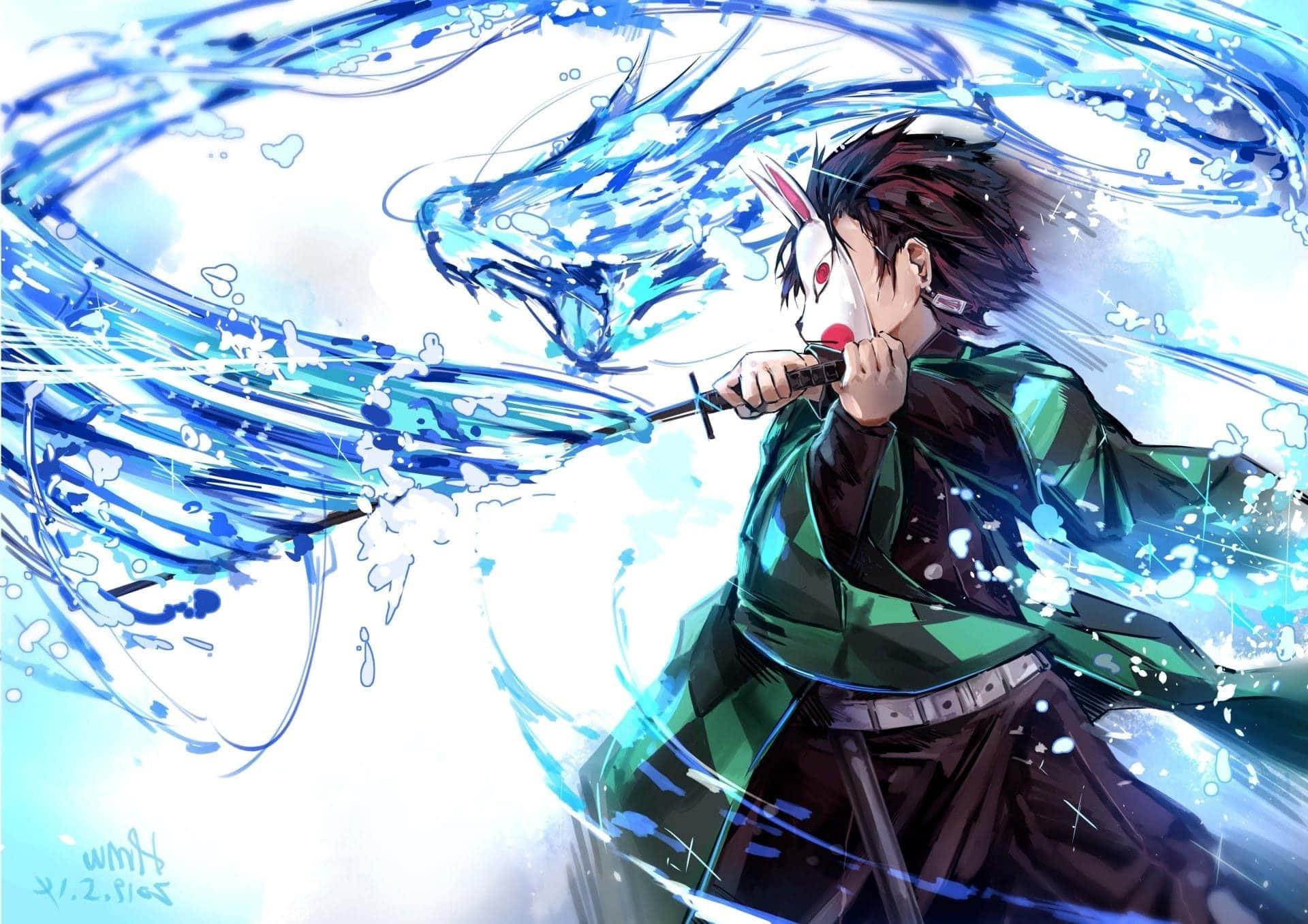 Demon Slayer Anime Kamado Tanjiro Constant Flux Technique — 1920x1357 wallpaper
