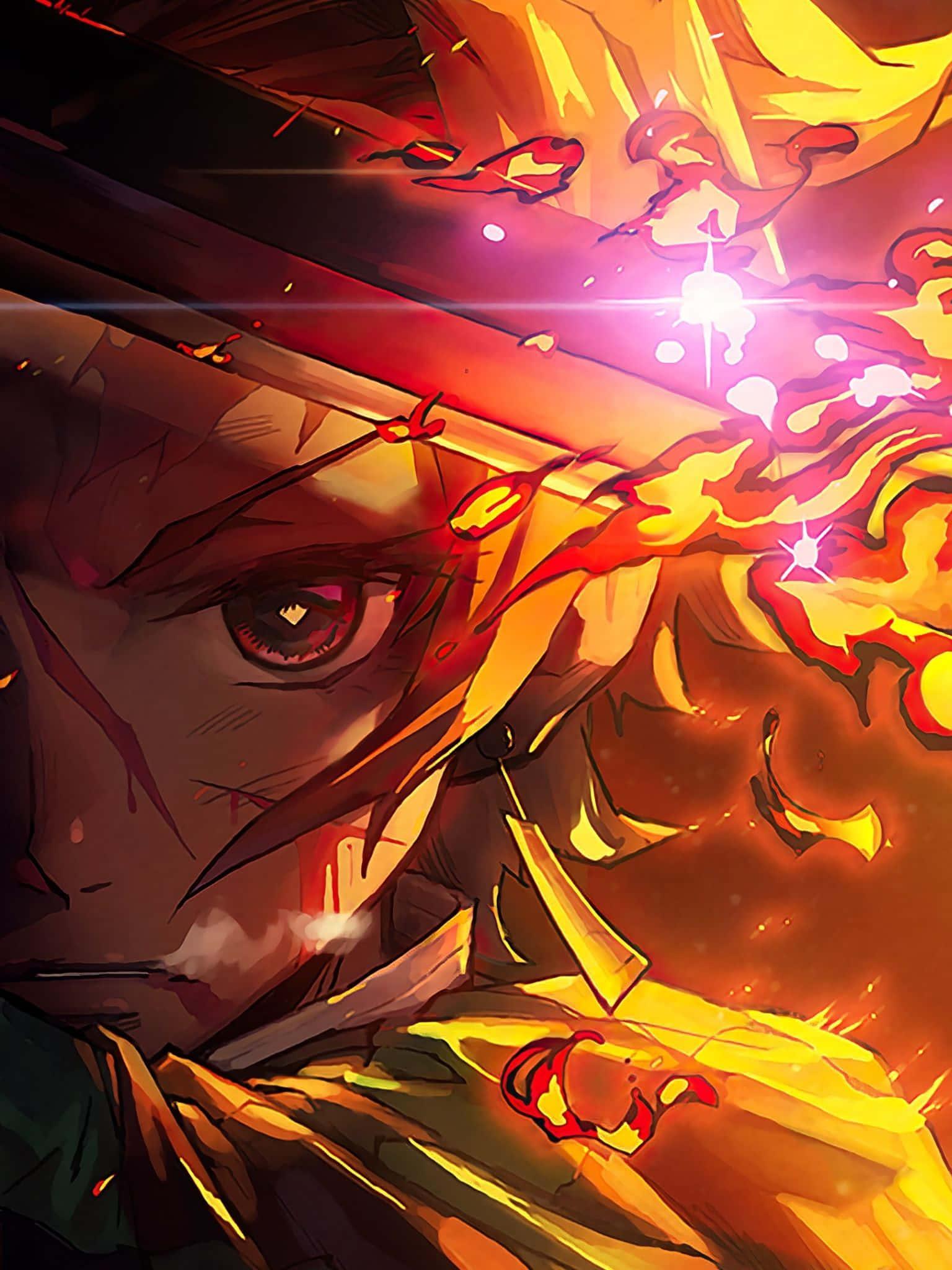 Demon Slayer Anime Tanjiro Kamado Sun Breathing — 1536x2048 wallpaper