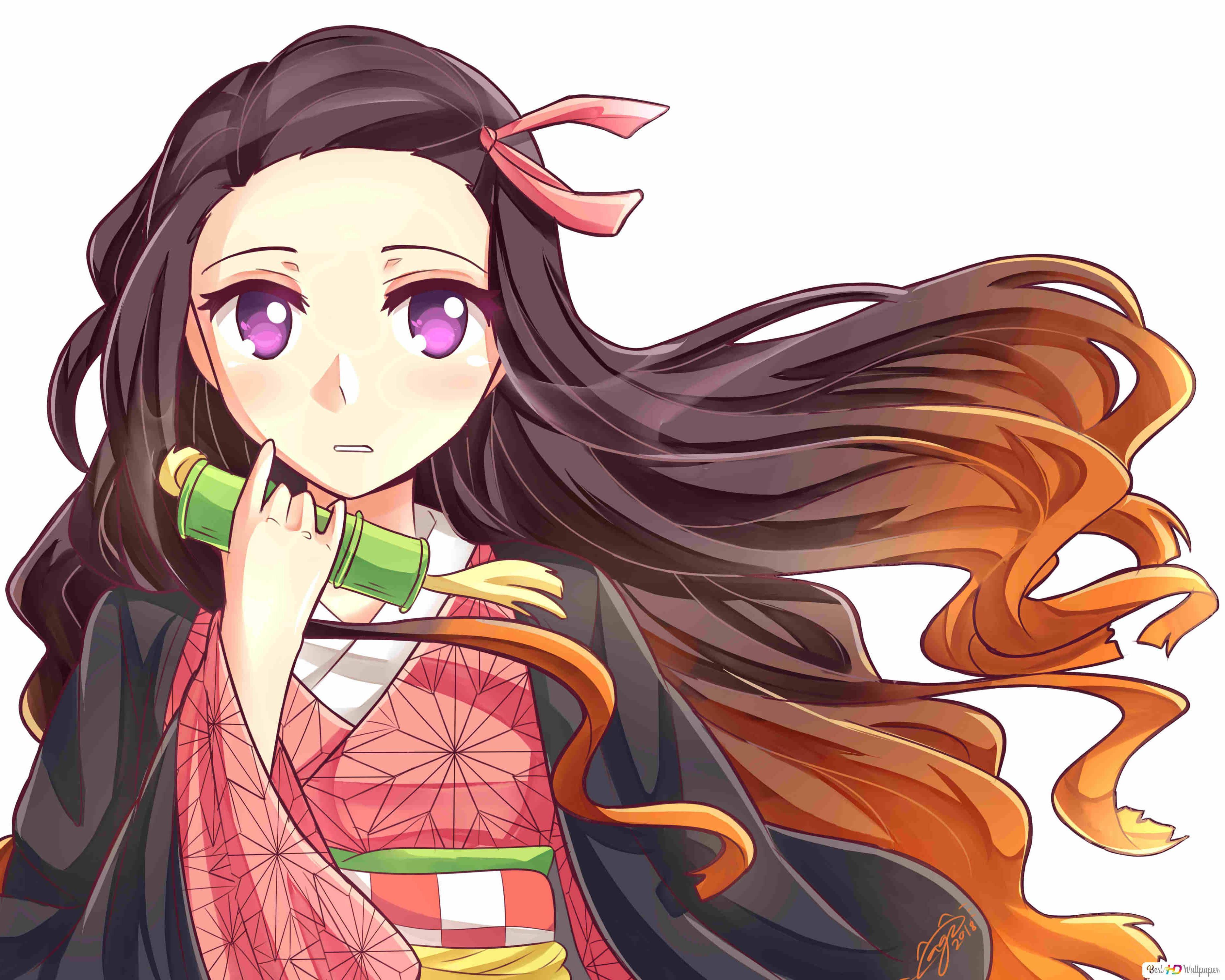 Demon Slayer Nezuko Portrait — 3750x3000 wallpaper
