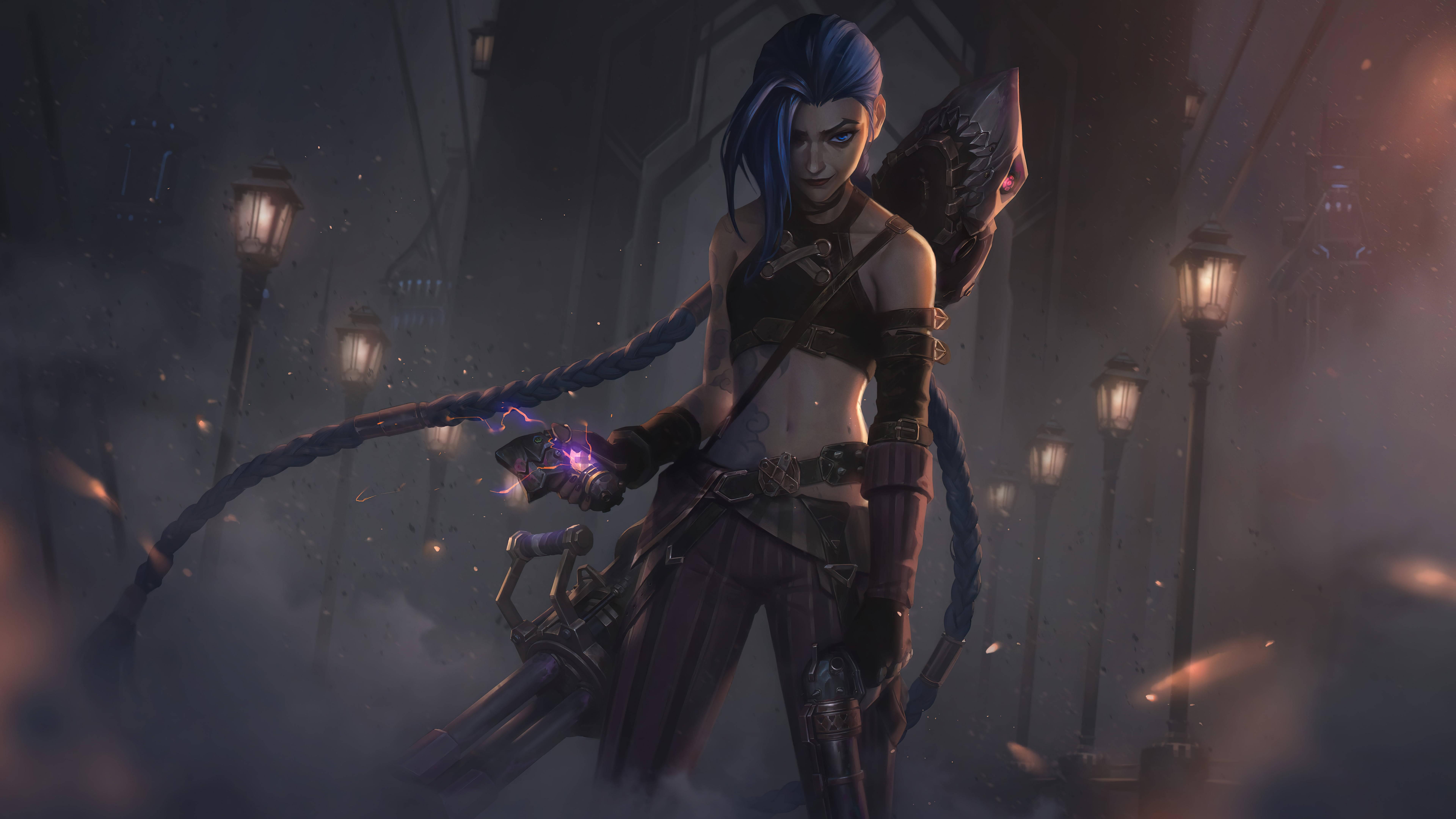 Desktop 4K LOL Arcane Jinx — 7680x4320 wallpaper