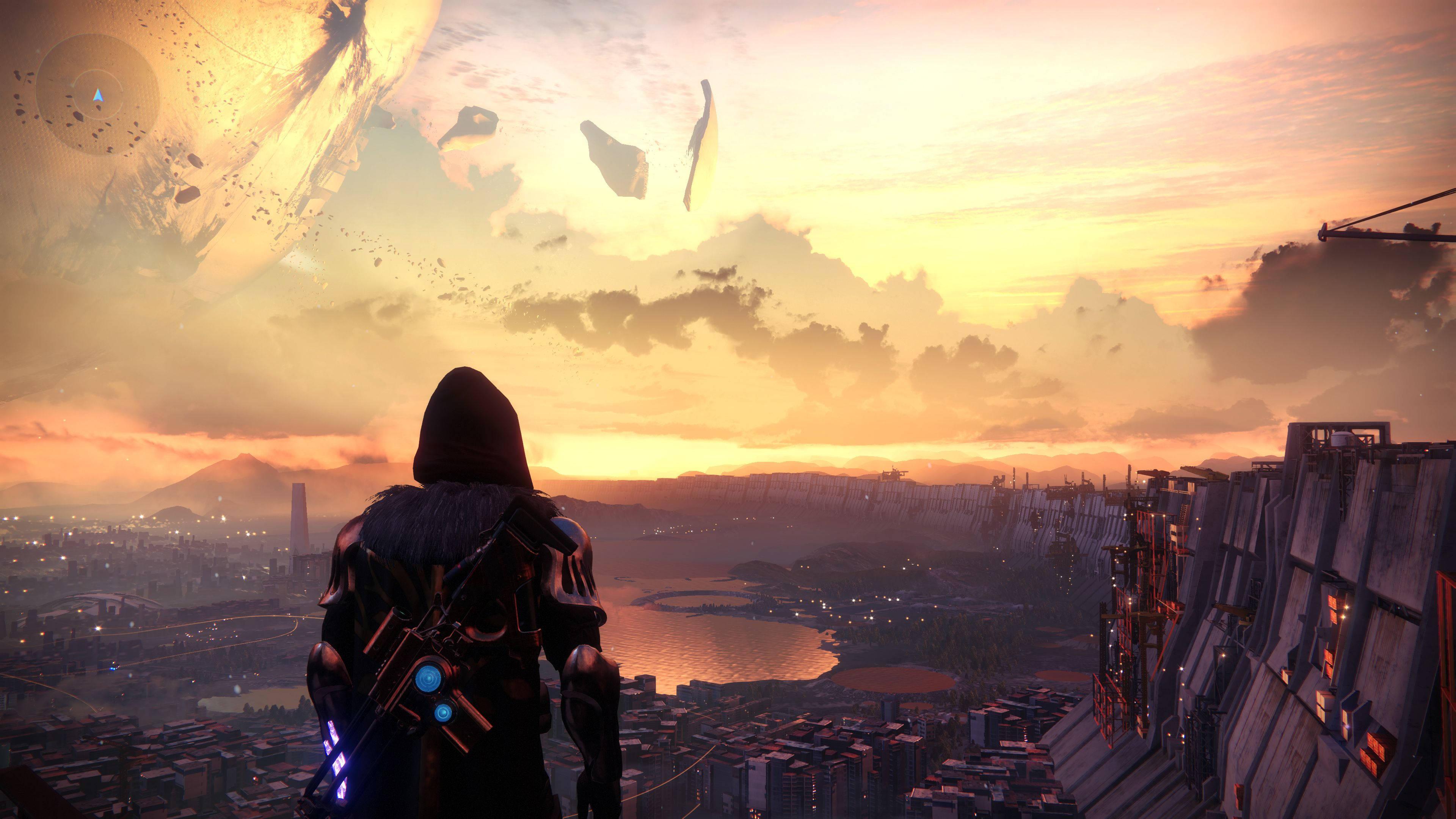 Destiny 2 Cloaked Warrior — 3840x2160 wallpaper