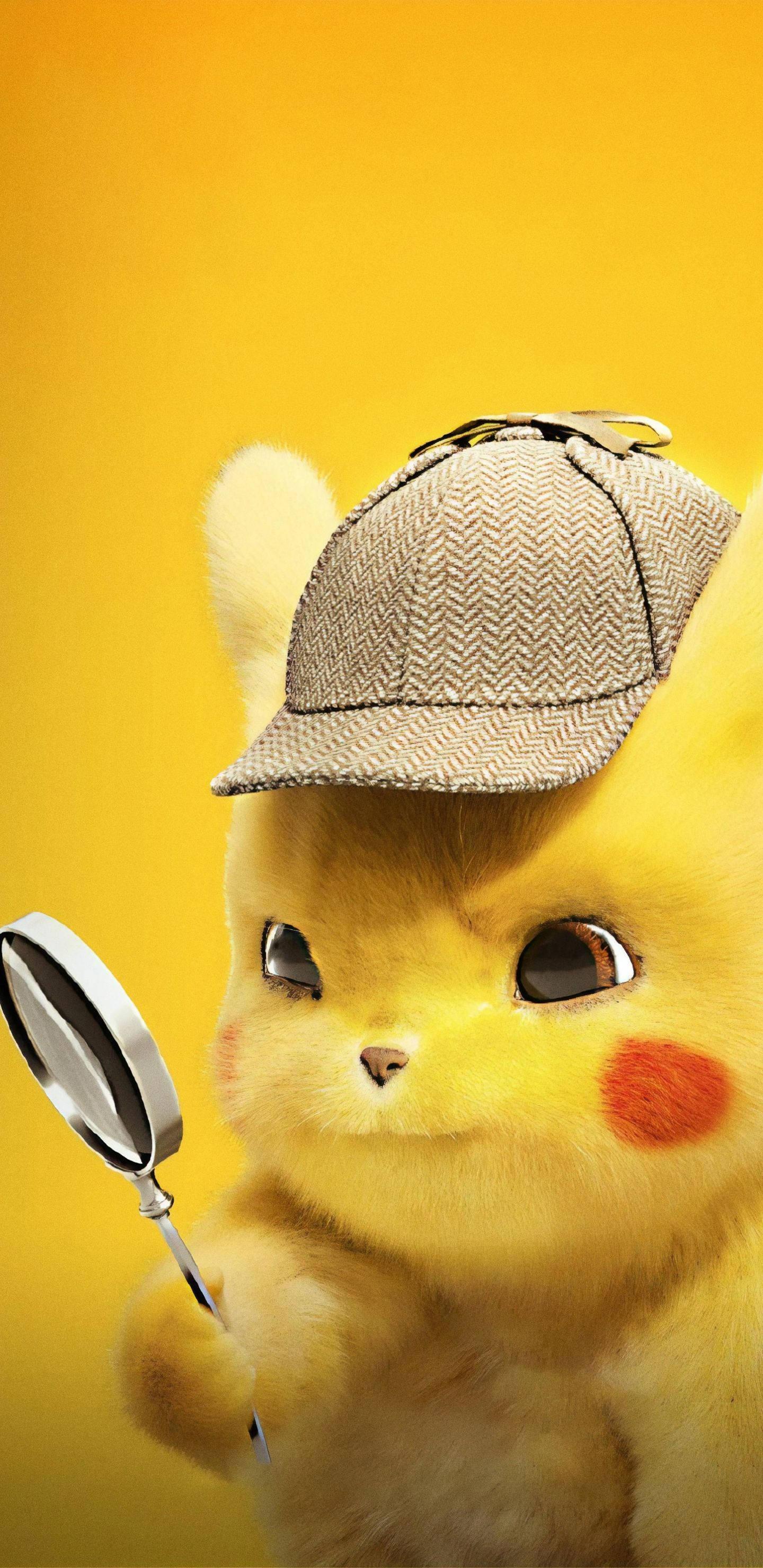 Detective Pikachu Portrait Photo — 1440x2960 wallpaper