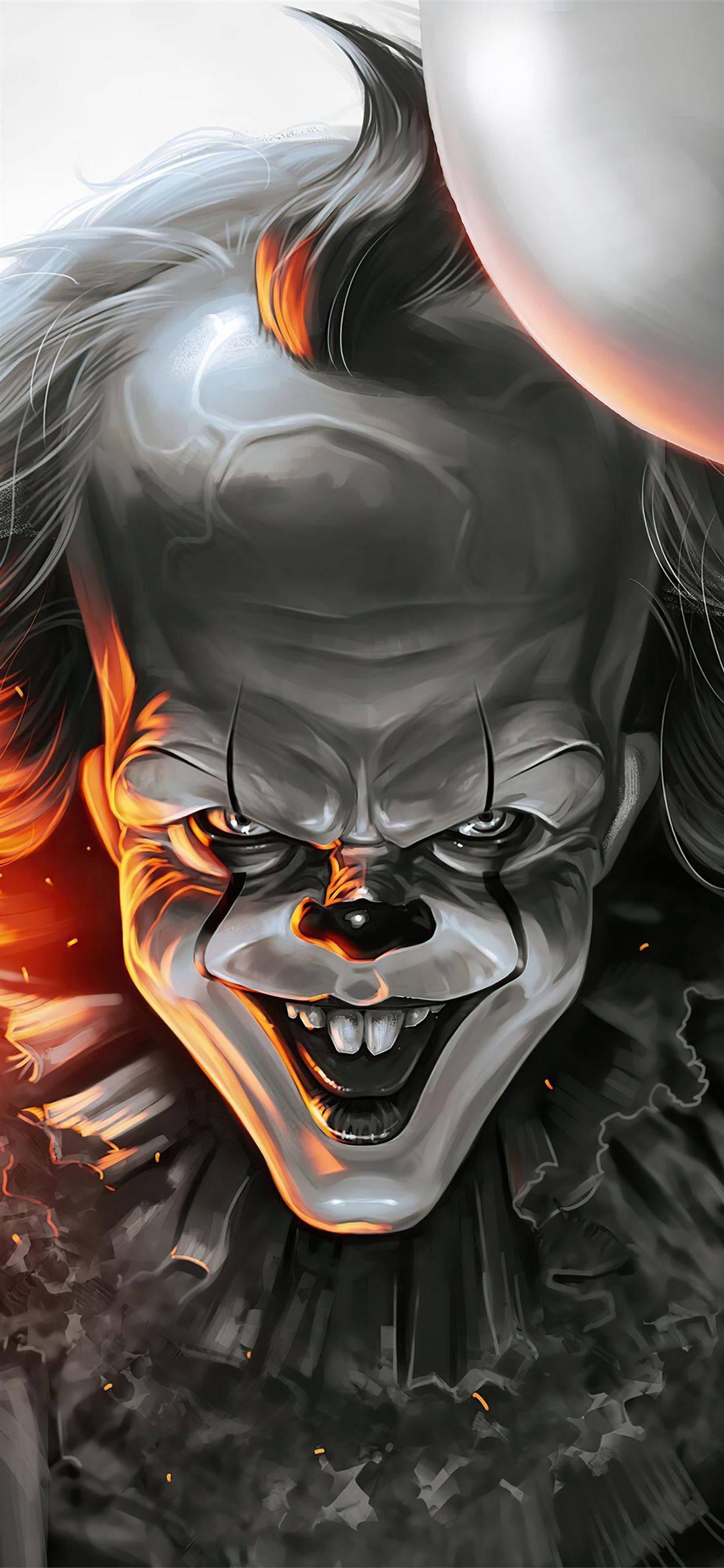 Devil Clown iPhone 11 — 1125x2436 wallpaper