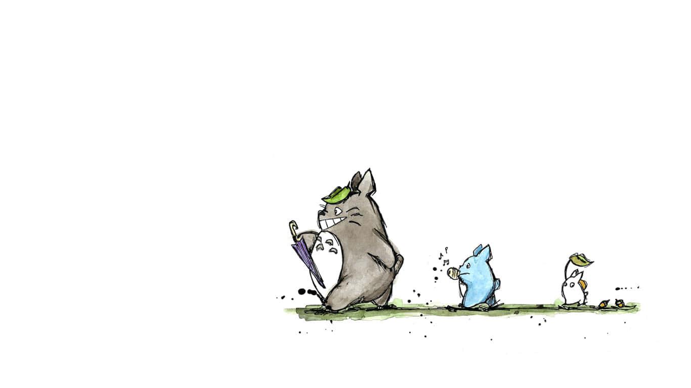 Discover Magic With Studio Ghibli's Beloved 'Totoro' — 1366x768 wallpaper