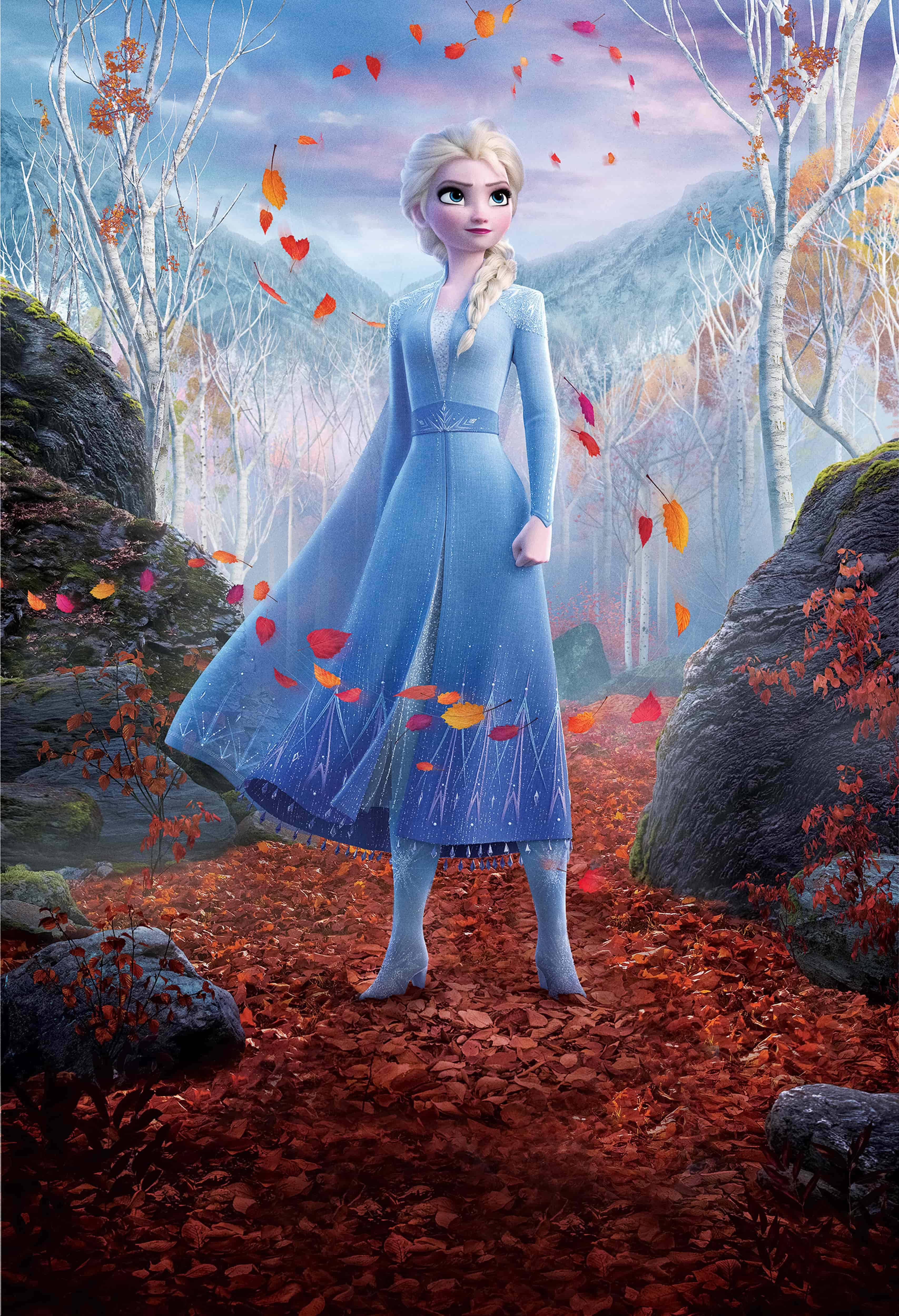 Disney Princess Elsa In Forest — 3414x5000 wallpaper
