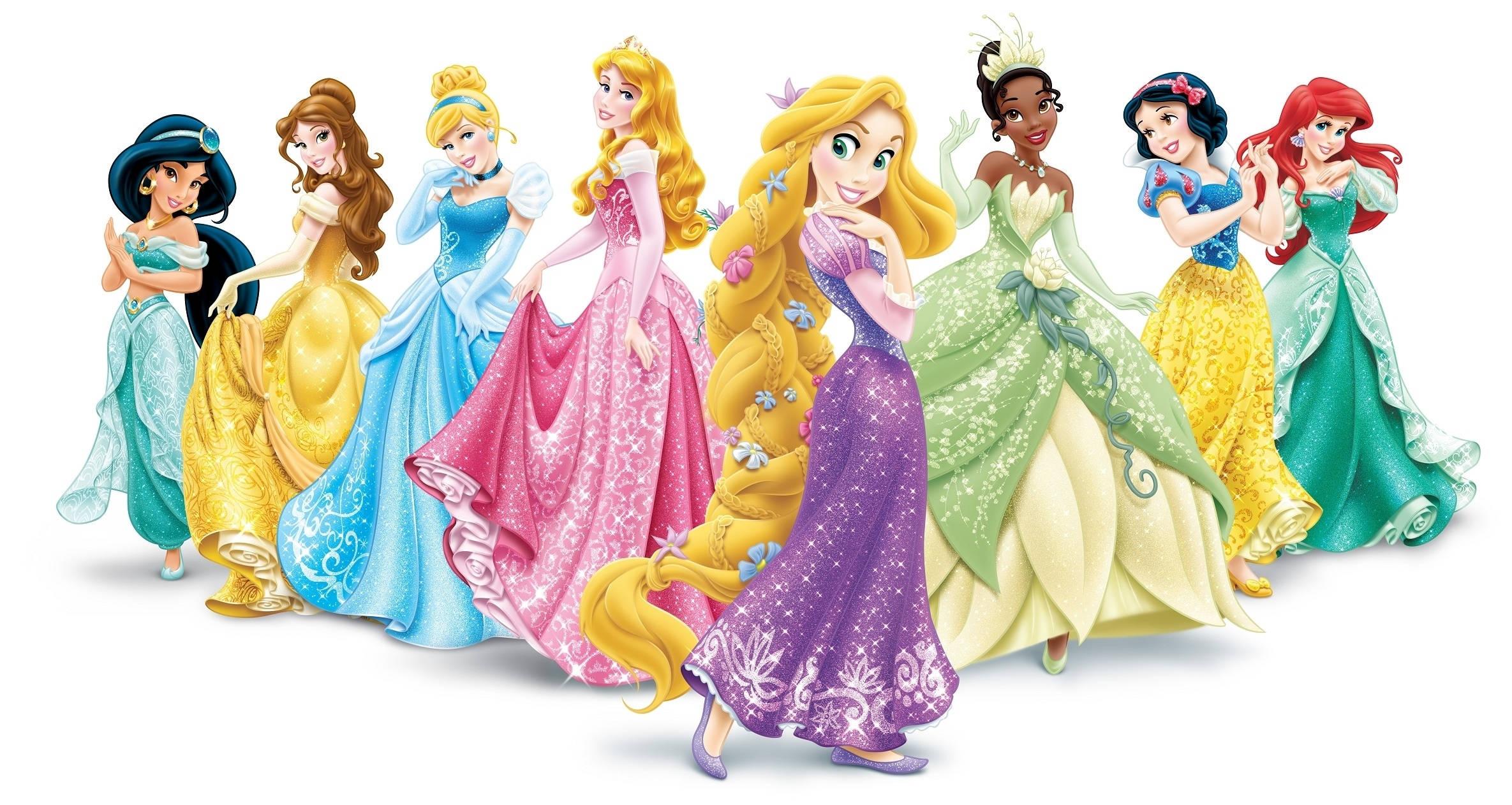 Disney Princesses Digital Art — 2370x1262 wallpaper