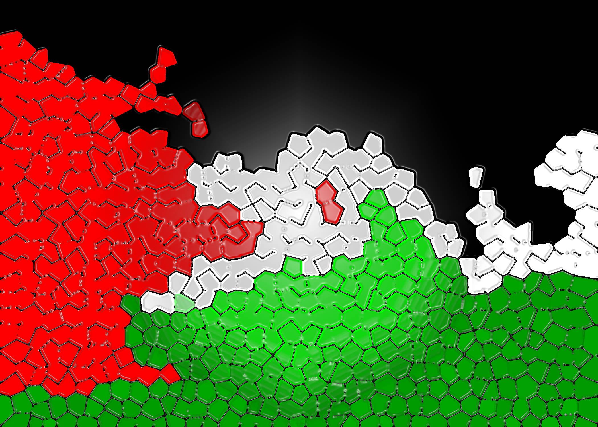 Distinctive Geometric Pattern of the Palestinian Flag — 2100x1500 wallpaper