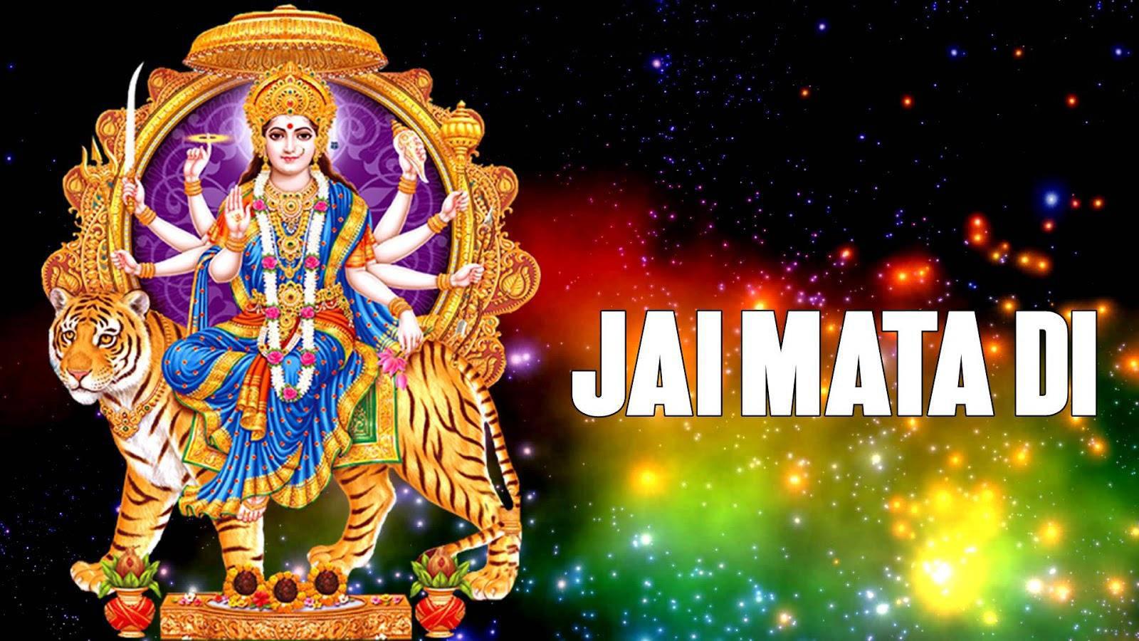 Divine Beauty of Maa Sherawali — 1600x900 wallpaper