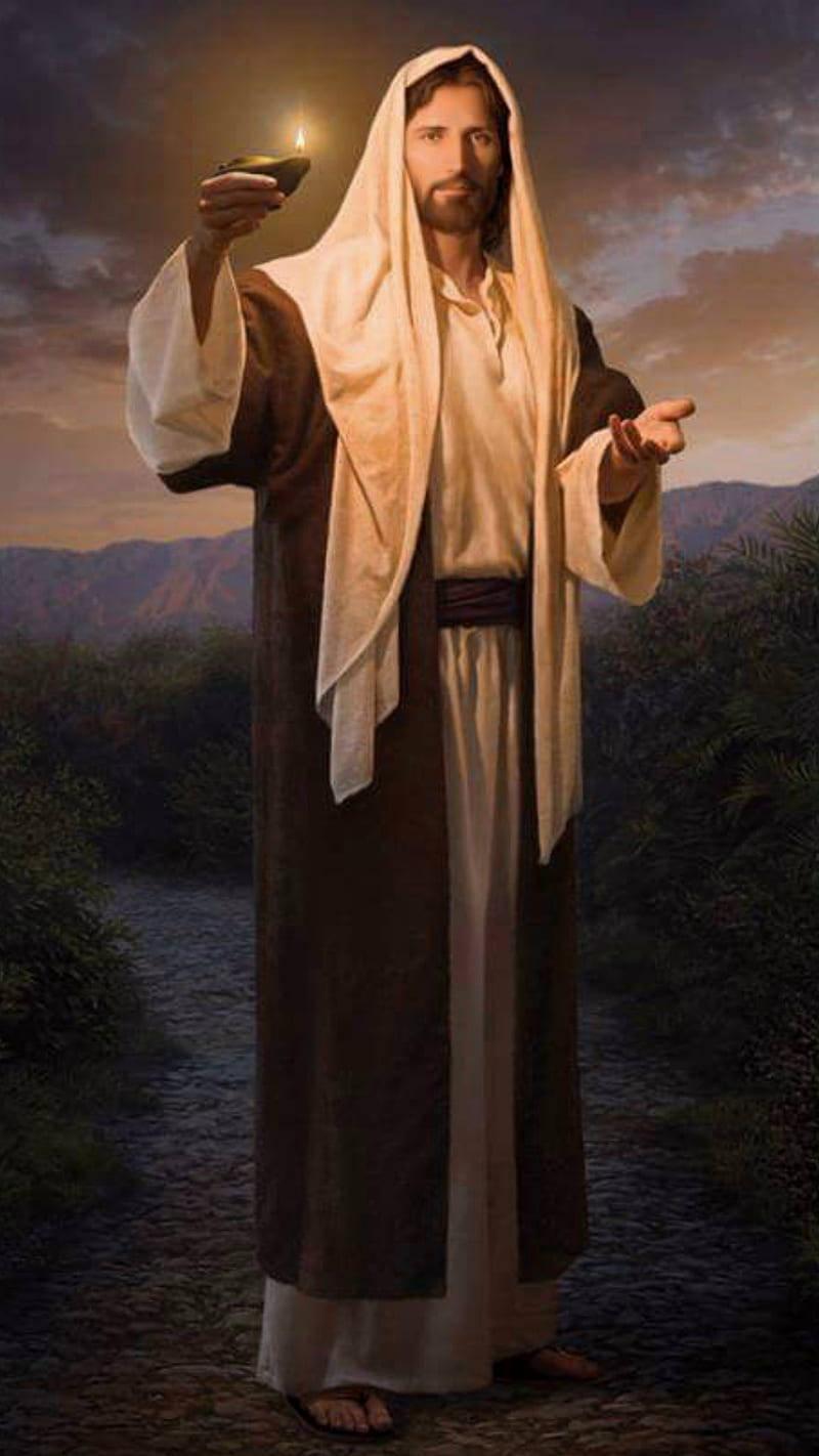 Divine Guidance - Inspiring Image of Christ for Phone — 800x1422 wallpaper