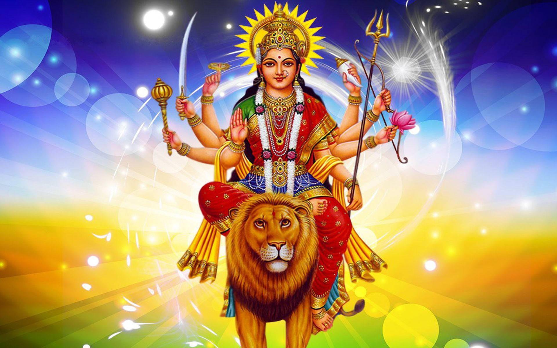 Divine Radiance of Maa Sherawali — 1920x1200 wallpaper