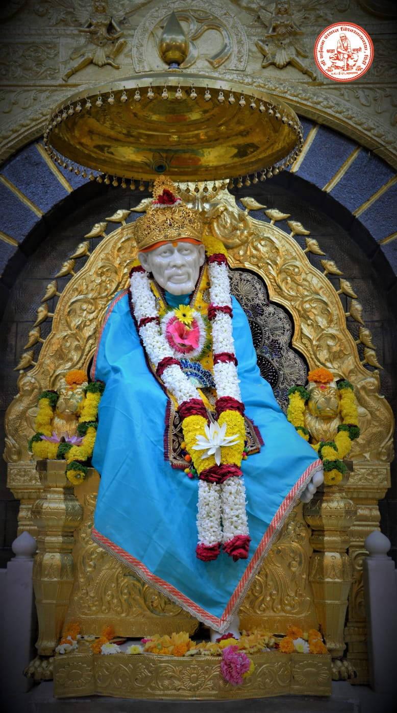 Divine Throne of Shirdi Sai Baba — 778x1396 wallpaper